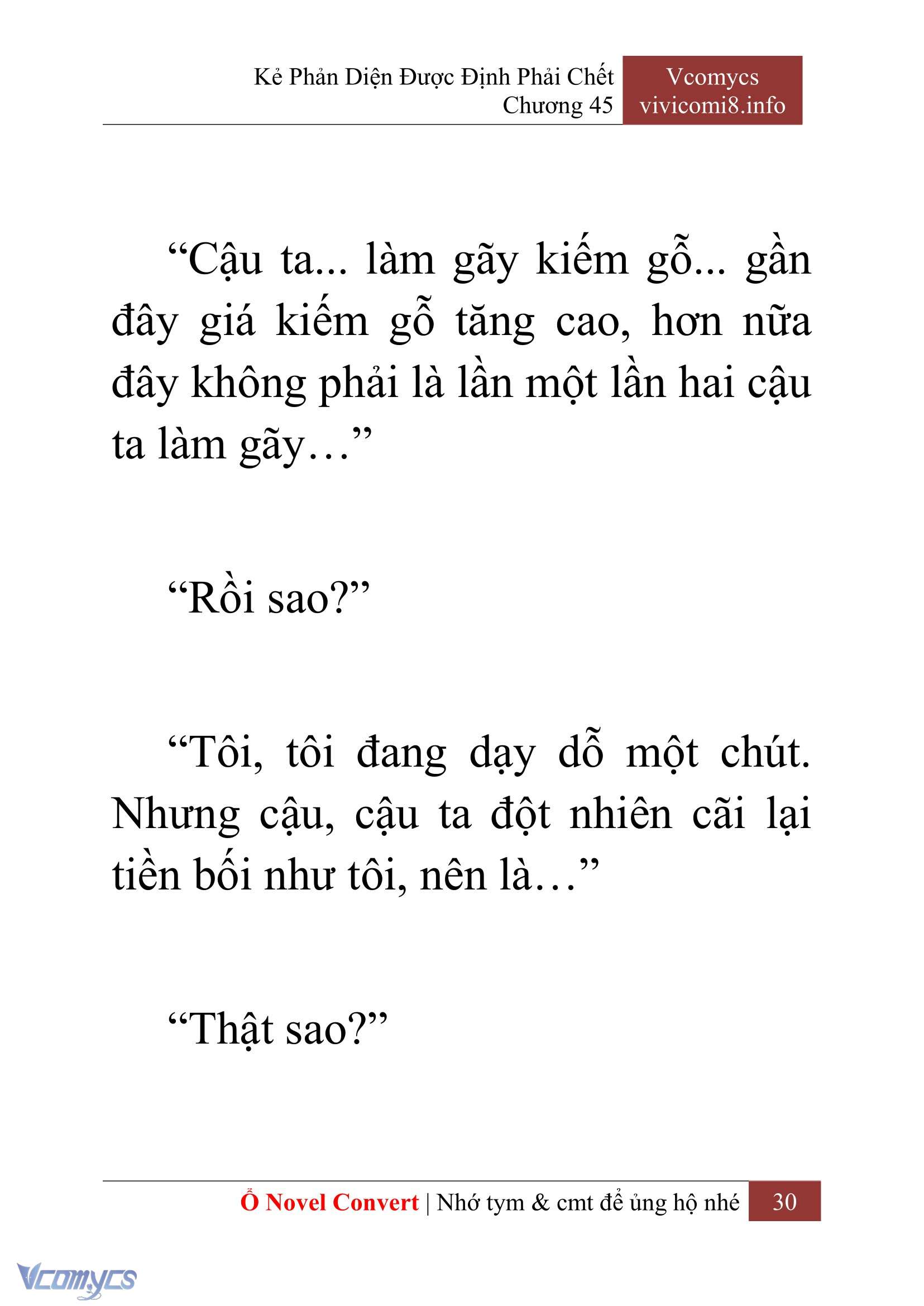 [Novel] Kẻ Phản Diện Được Định Phải Chết Chap 45 - Trang 2