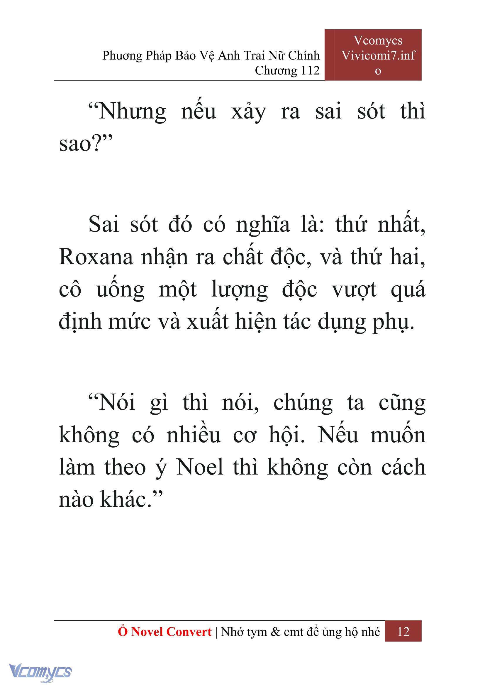 [Novel] Phương Pháp Bảo Vệ Anh Trai Nữ Chính Chap 112 - Trang 2