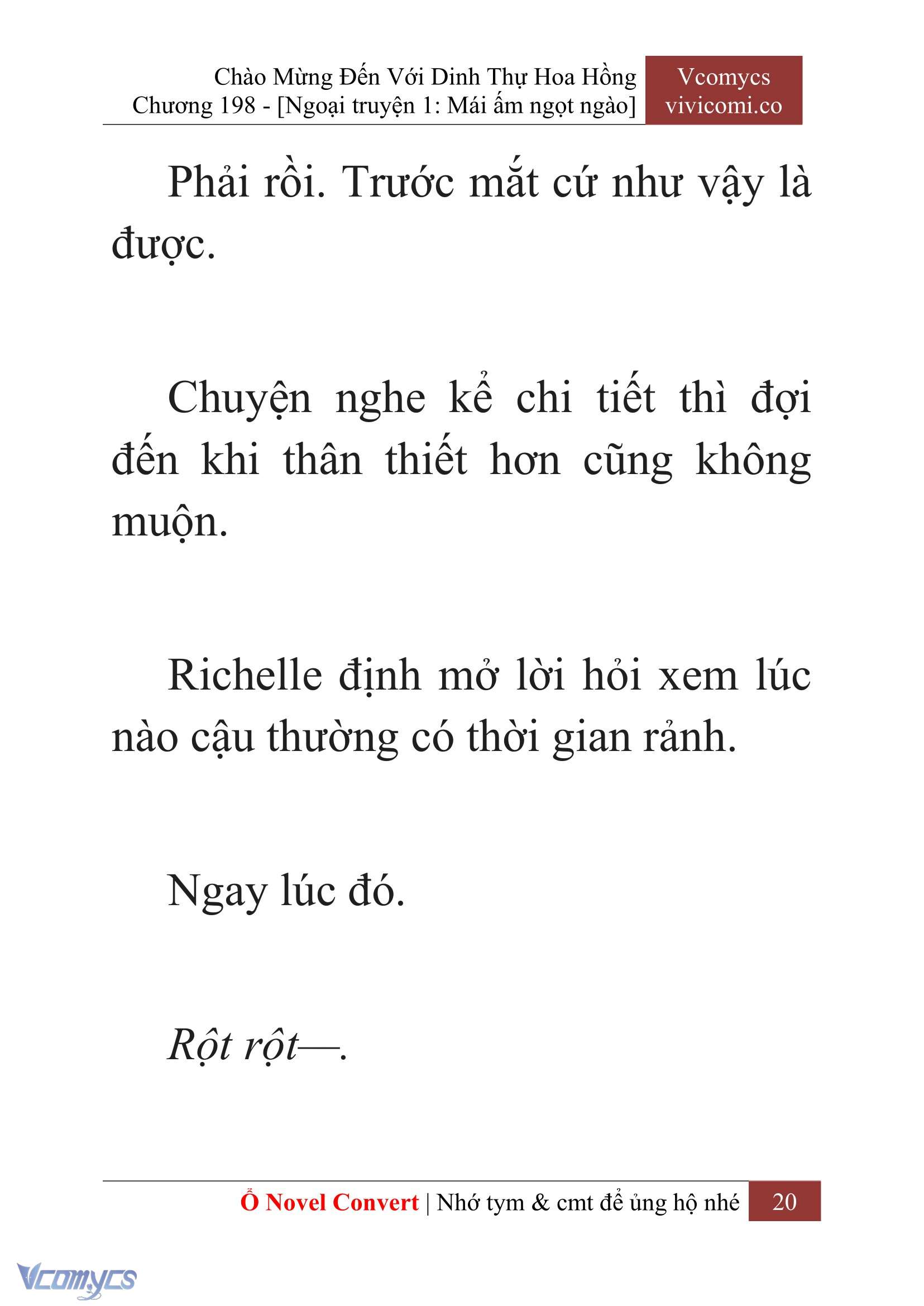 [Novel] Chào Mừng Đến Với Dinh Thự Hoa Hồng Chap 198 - Trang 2