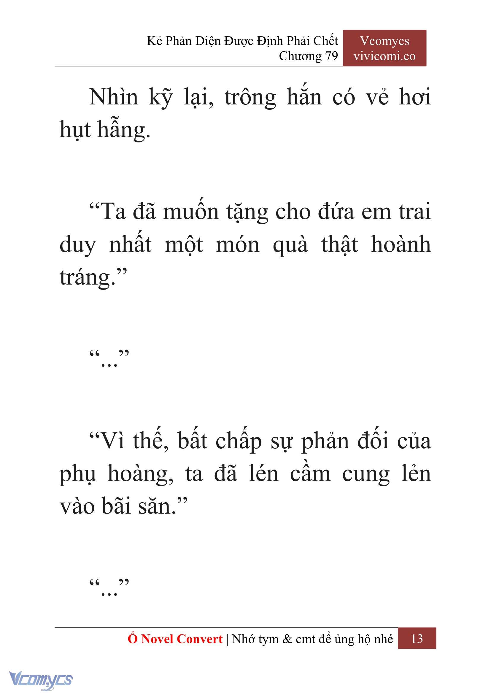 [Novel] Kẻ Phản Diện Được Định Phải Chết Chap 79 - Next Chap 80