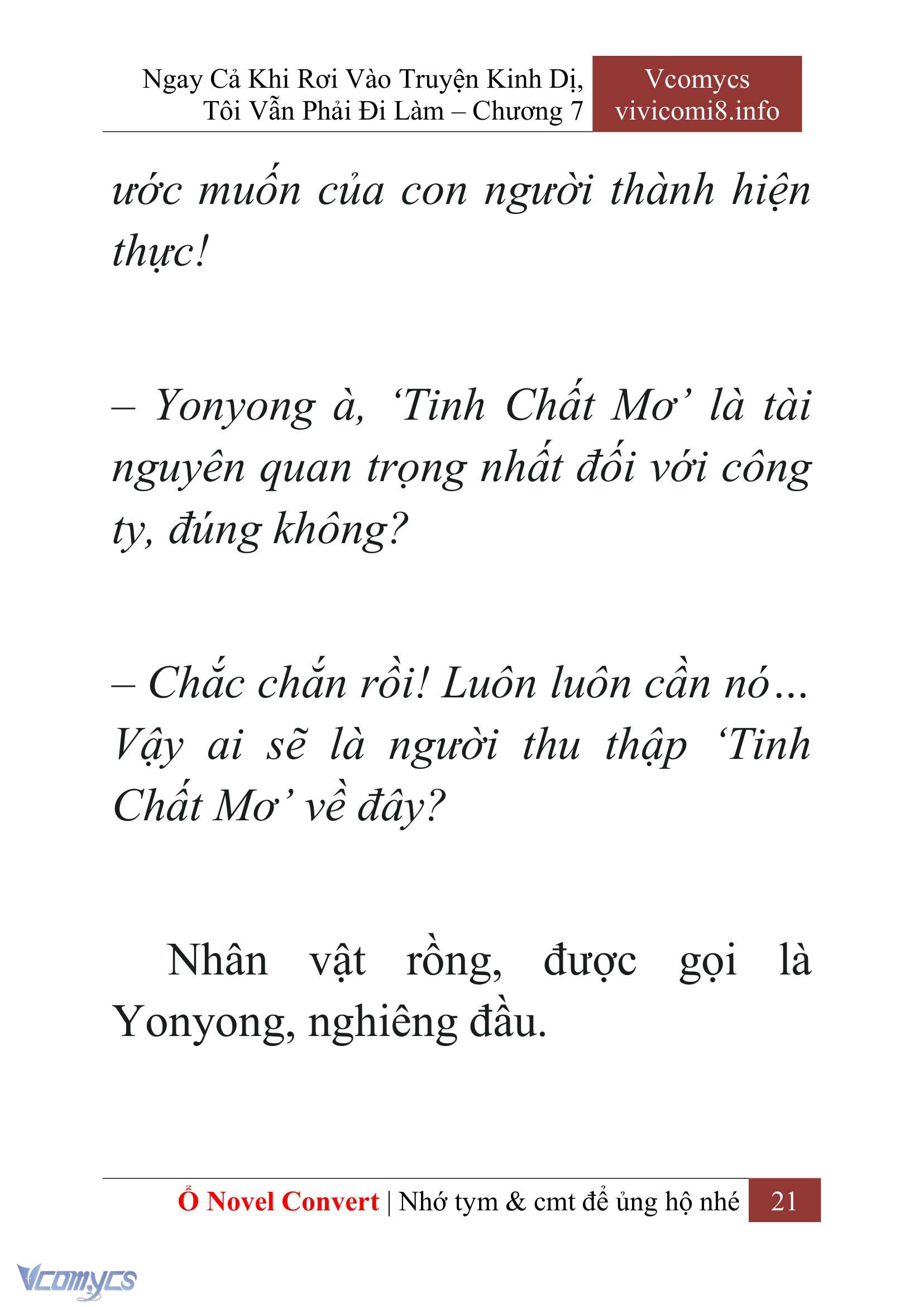 [Novel] Ngay Cả Khi Rơi Vào Truyện Kinh Dị, Tôi Vẫn Phải Đi Làm Chap 7 - Trang 2