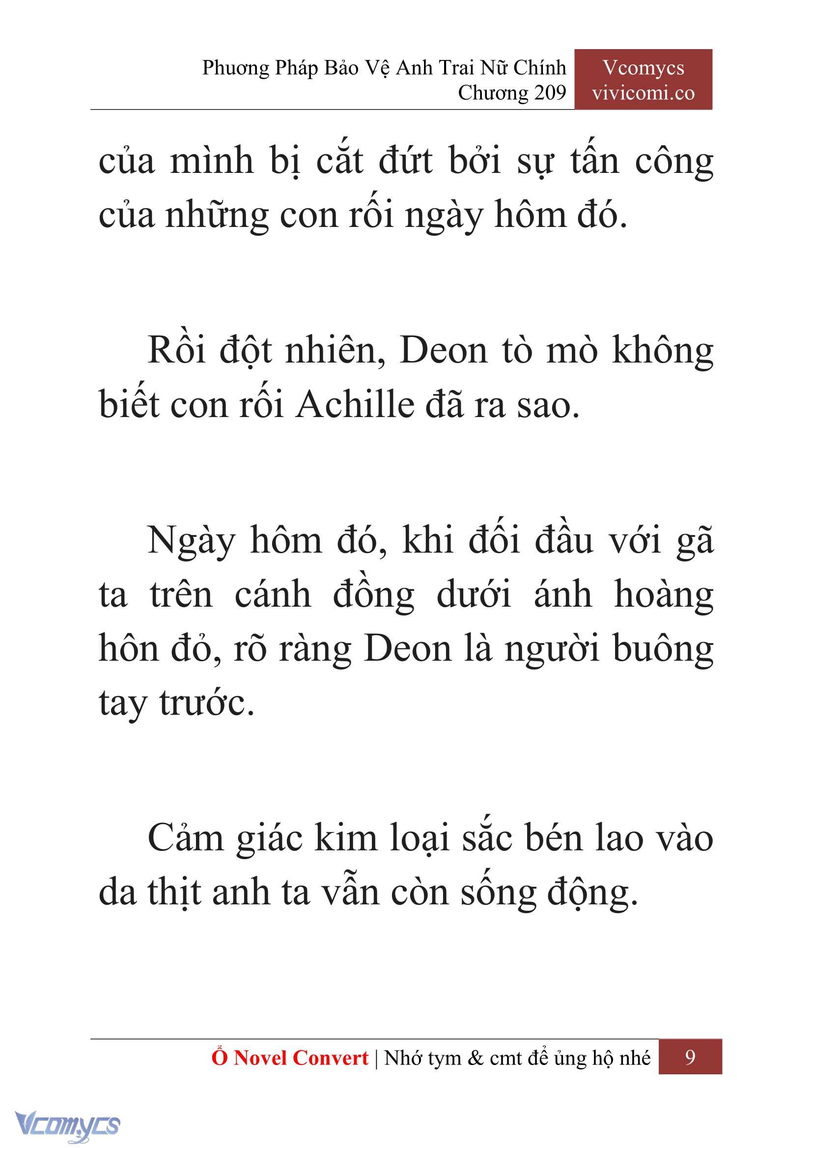 [Novel] Phương Pháp Bảo Vệ Anh Trai Nữ Chính Chap 209 - Trang 2