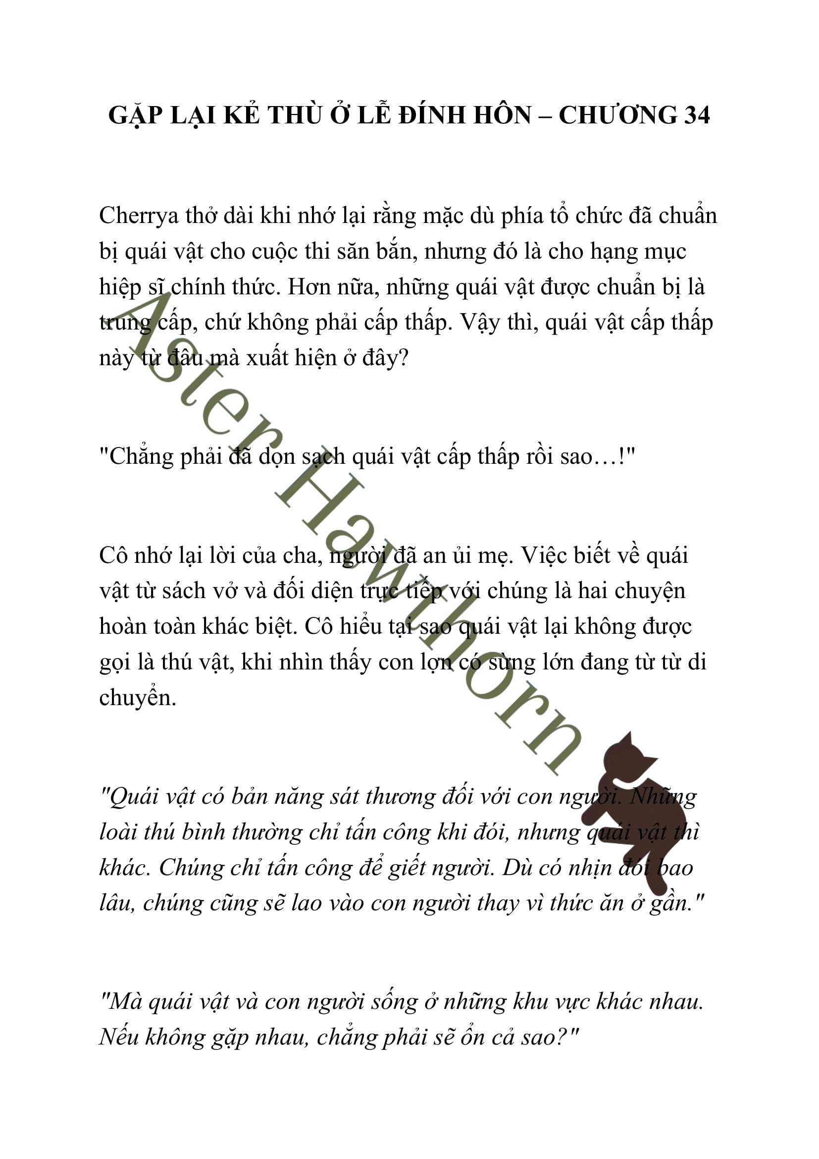 [NOVEL] Gặp Lại Kẻ Thù Ở Lễ Đính Hôn Chap 34 - Trang 2