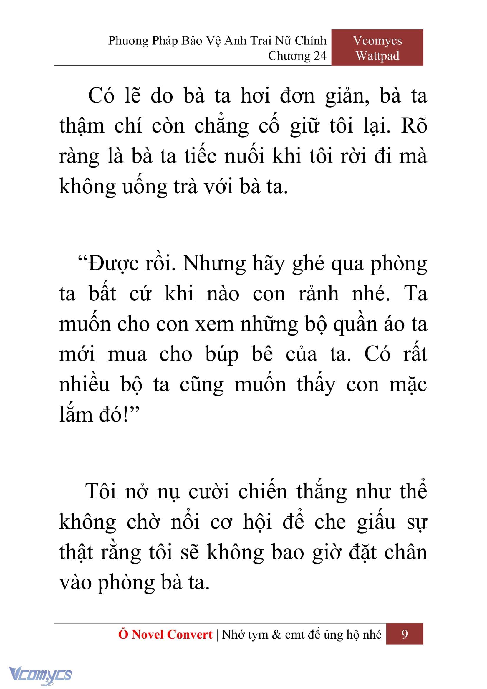 [Novel] Phương Pháp Bảo Vệ Anh Trai Nữ Chính Chap 24 - Trang 2