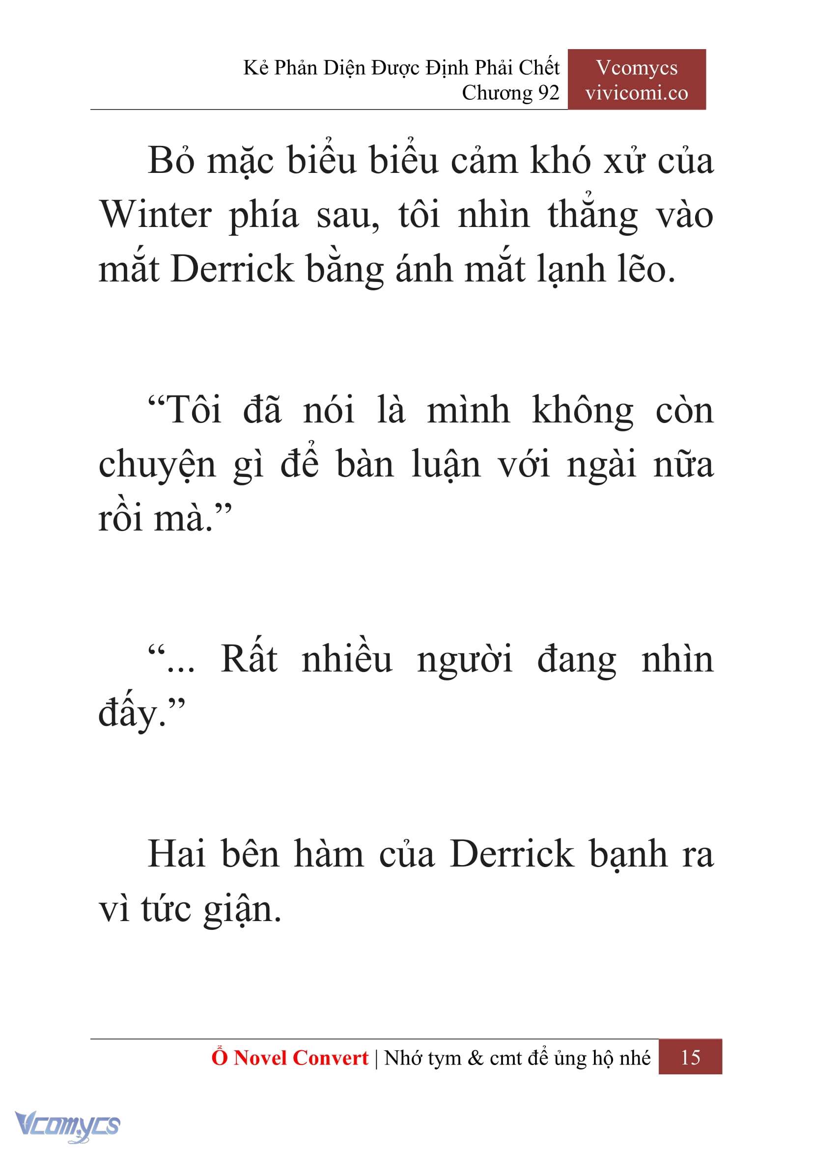 [Novel] Kẻ Phản Diện Được Định Phải Chết Chap 92 - Trang 2
