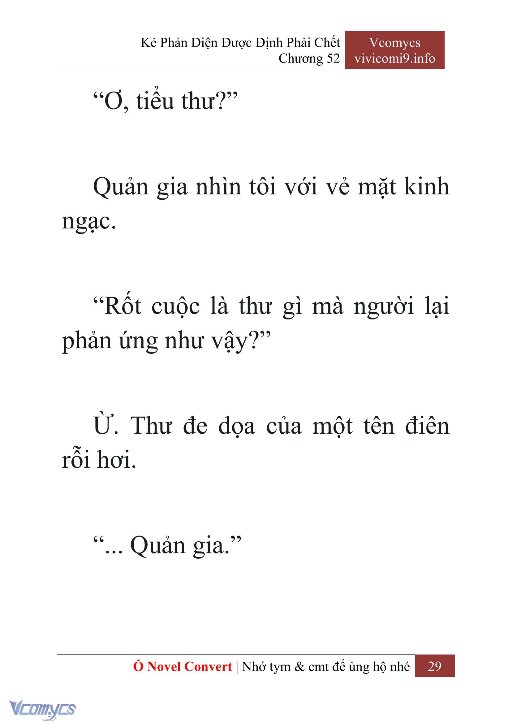 [Novel] Kẻ Phản Diện Được Định Phải Chết Chap 52 - Trang 2