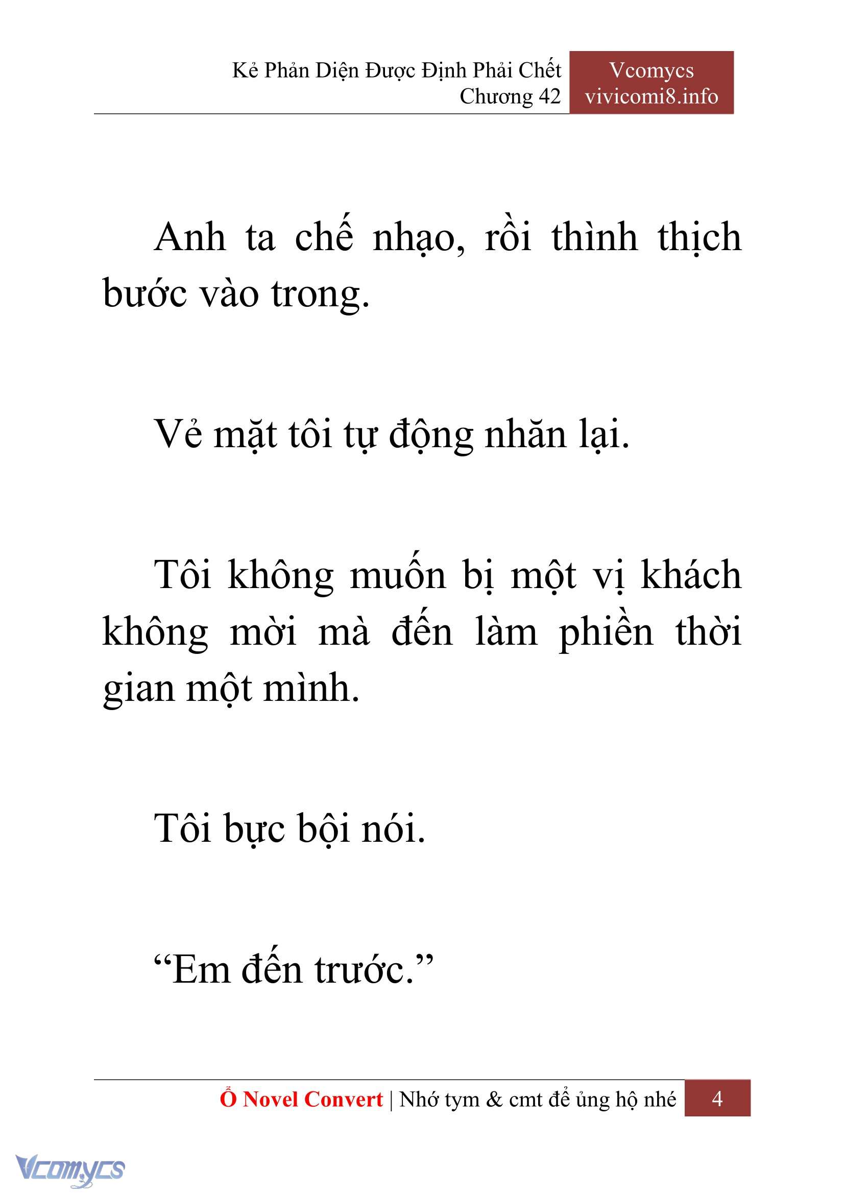 [Novel] Kẻ Phản Diện Được Định Phải Chết Chap 42 - Trang 2