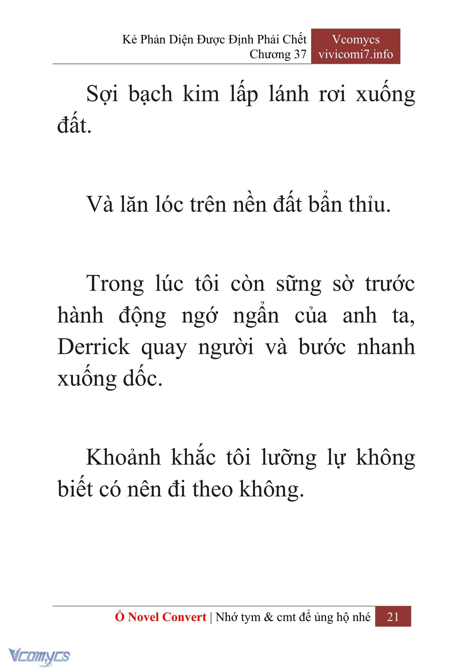 [Novel] Kẻ Phản Diện Được Định Phải Chết Chap 37 - Trang 2