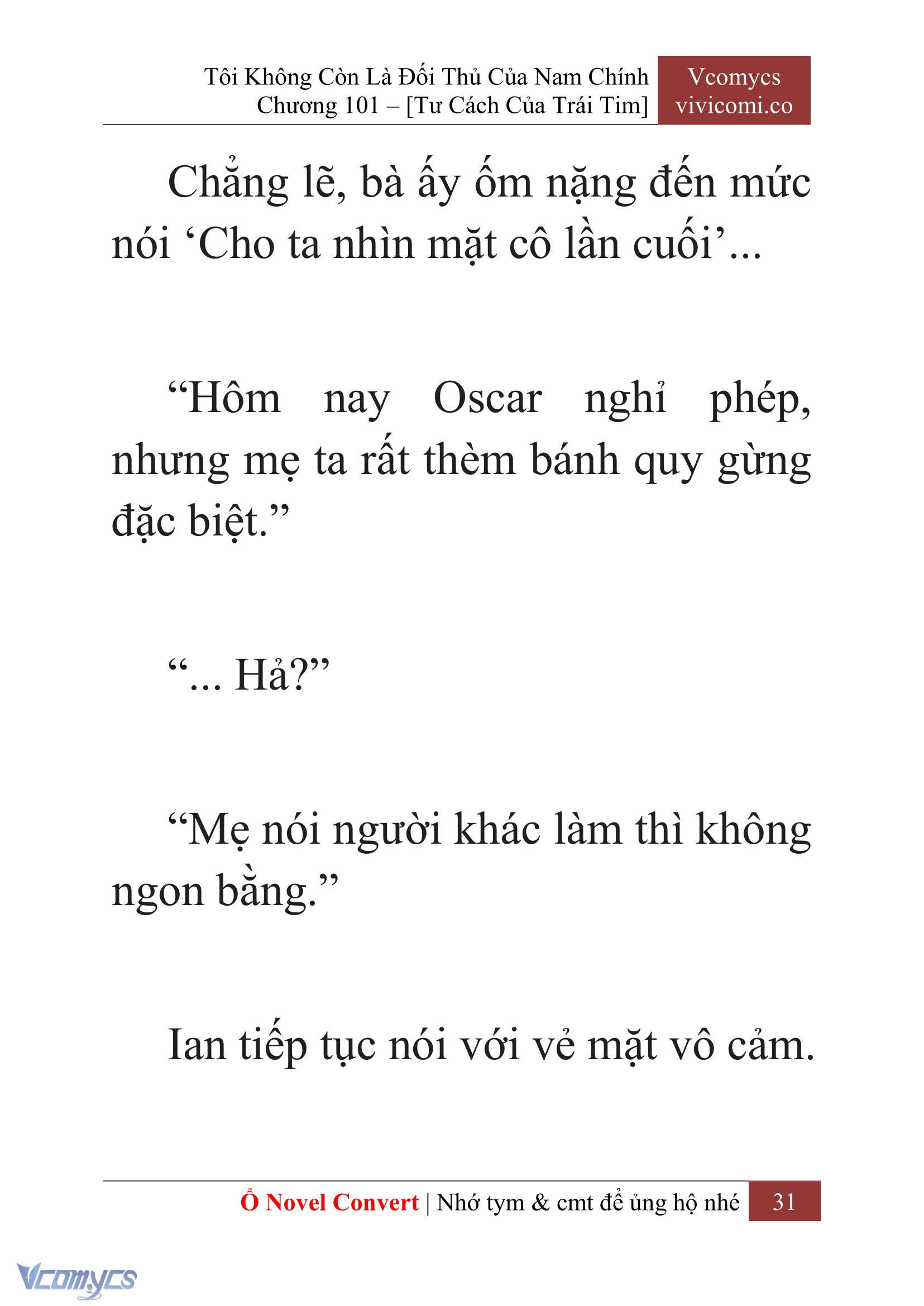 [Novel] Tôi Không Còn Là Đối Thủ Của Nam Chính Chap 101 - Trang 2