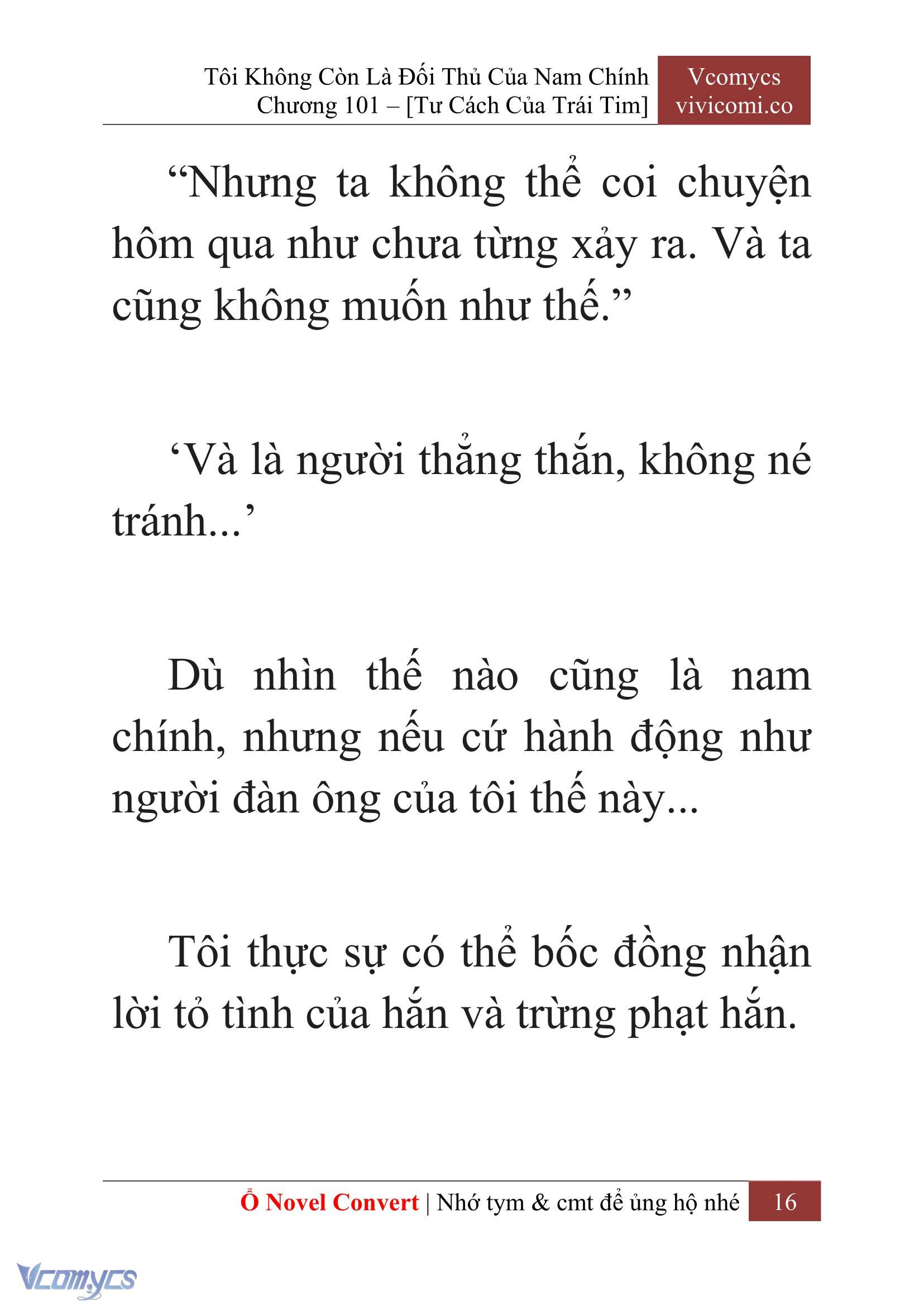 [Novel] Tôi Không Còn Là Đối Thủ Của Nam Chính Chap 101 - Trang 2