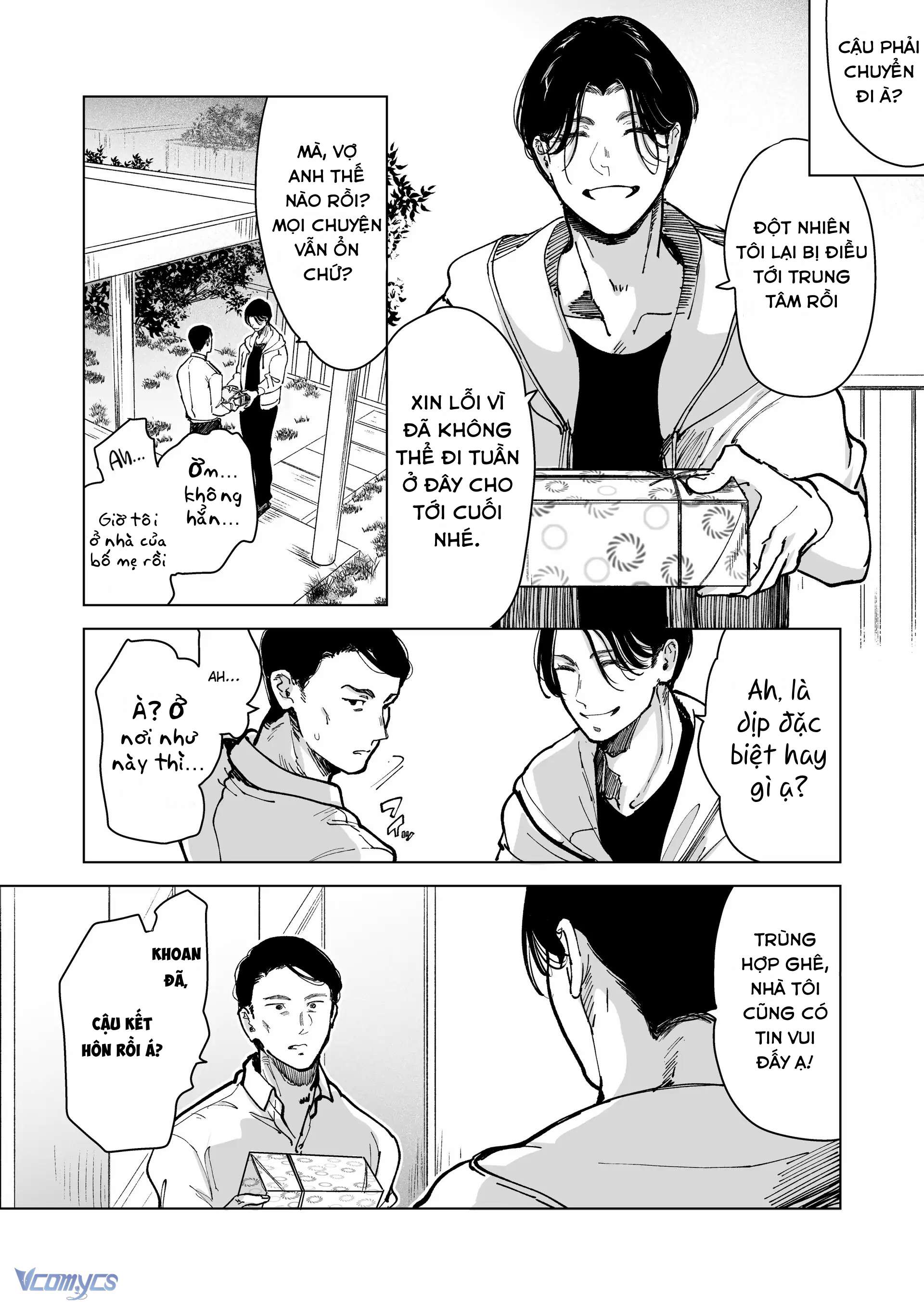 『18+』Anh cảnh sát nhà bên si tình - Cô vợ ngày ngày bị giam giữ và NTR trong lồng sắt Chap 3 - Trang 2