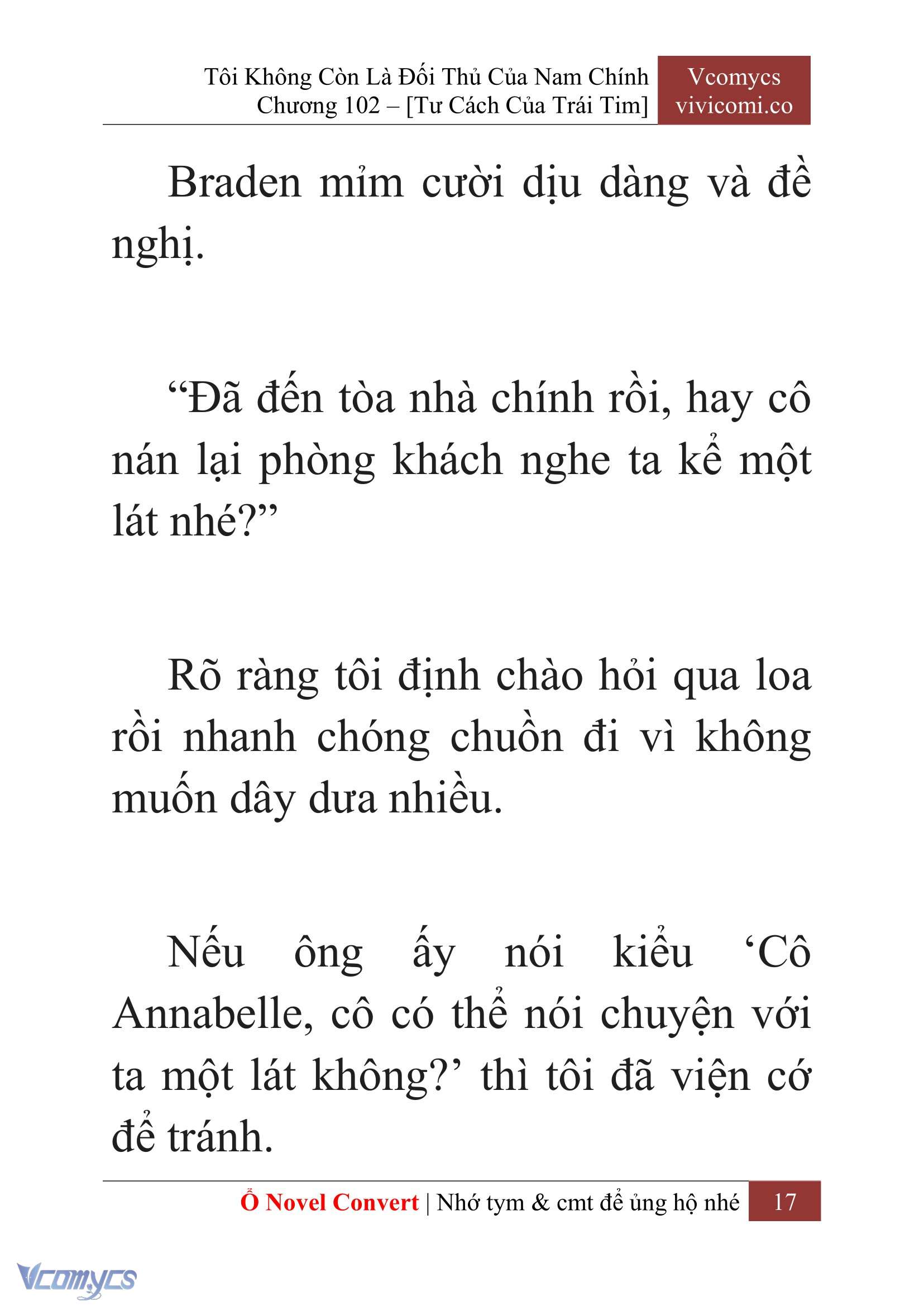 [Novel] Tôi Không Còn Là Đối Thủ Của Nam Chính Chap 102 - Trang 2