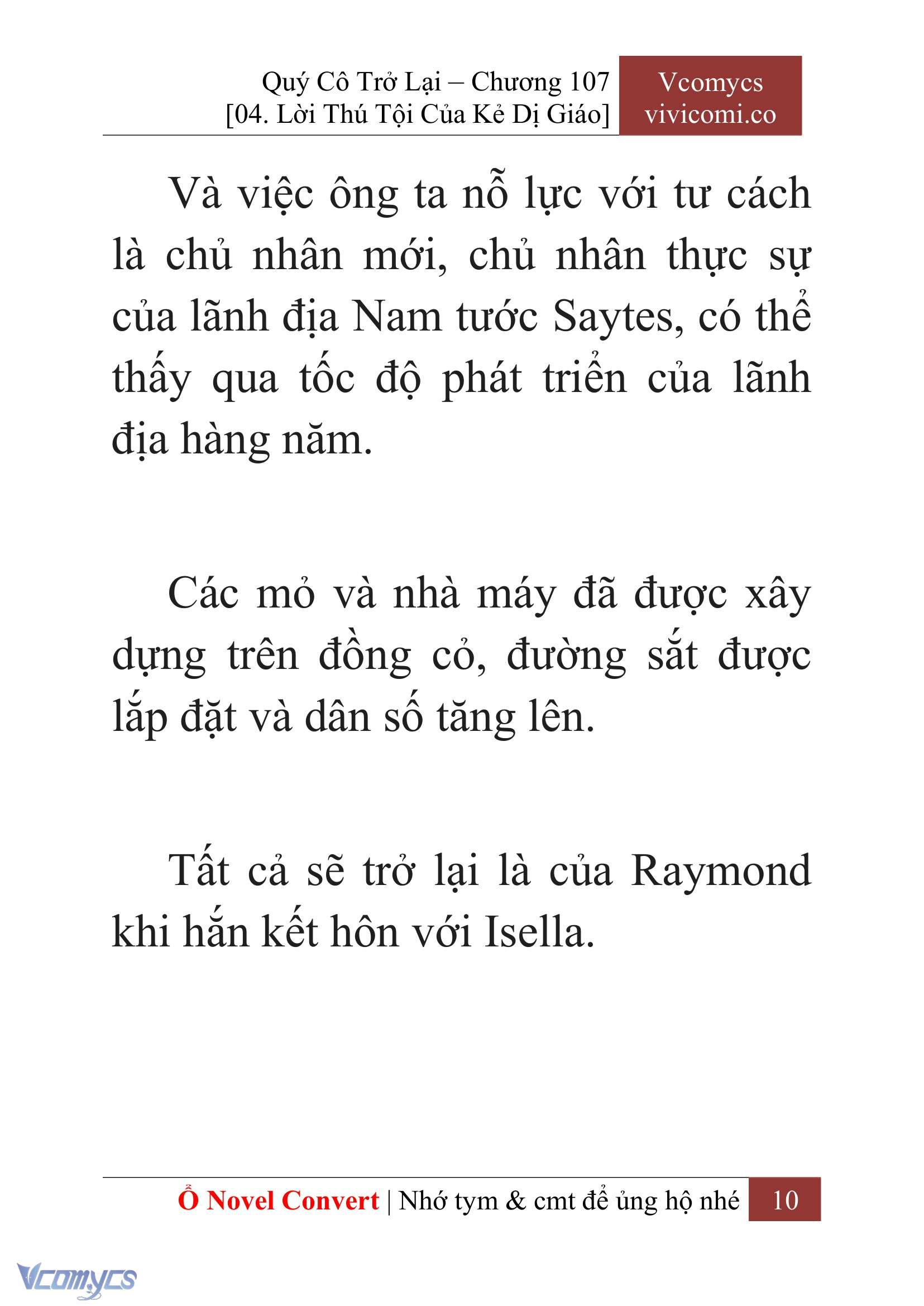 [Novel] Quý Cô Trở Lại Chap 107 - Trang 2