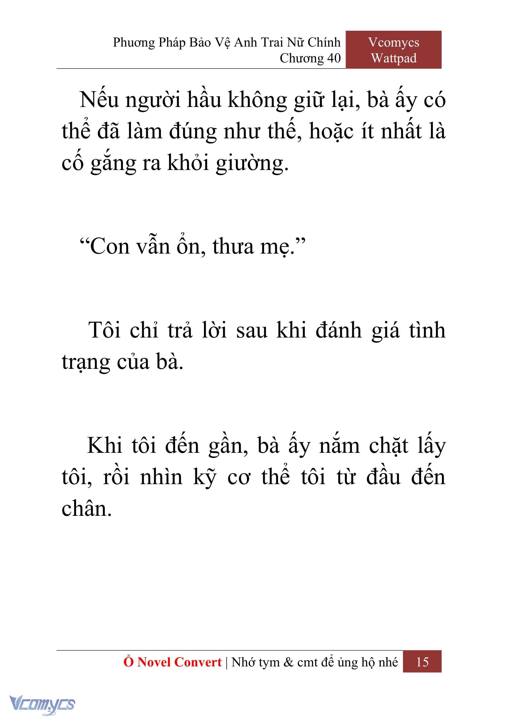 [Novel] Phương Pháp Bảo Vệ Anh Trai Nữ Chính Chap 40 - Trang 2