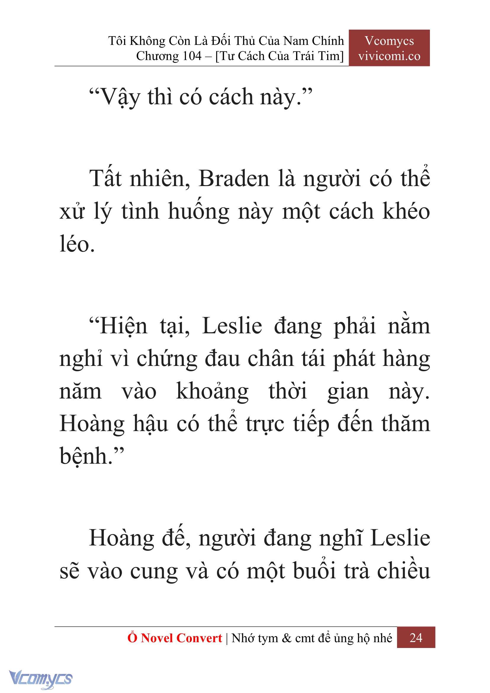 [Novel] Tôi Không Còn Là Đối Thủ Của Nam Chính Chap 104 - Trang 2