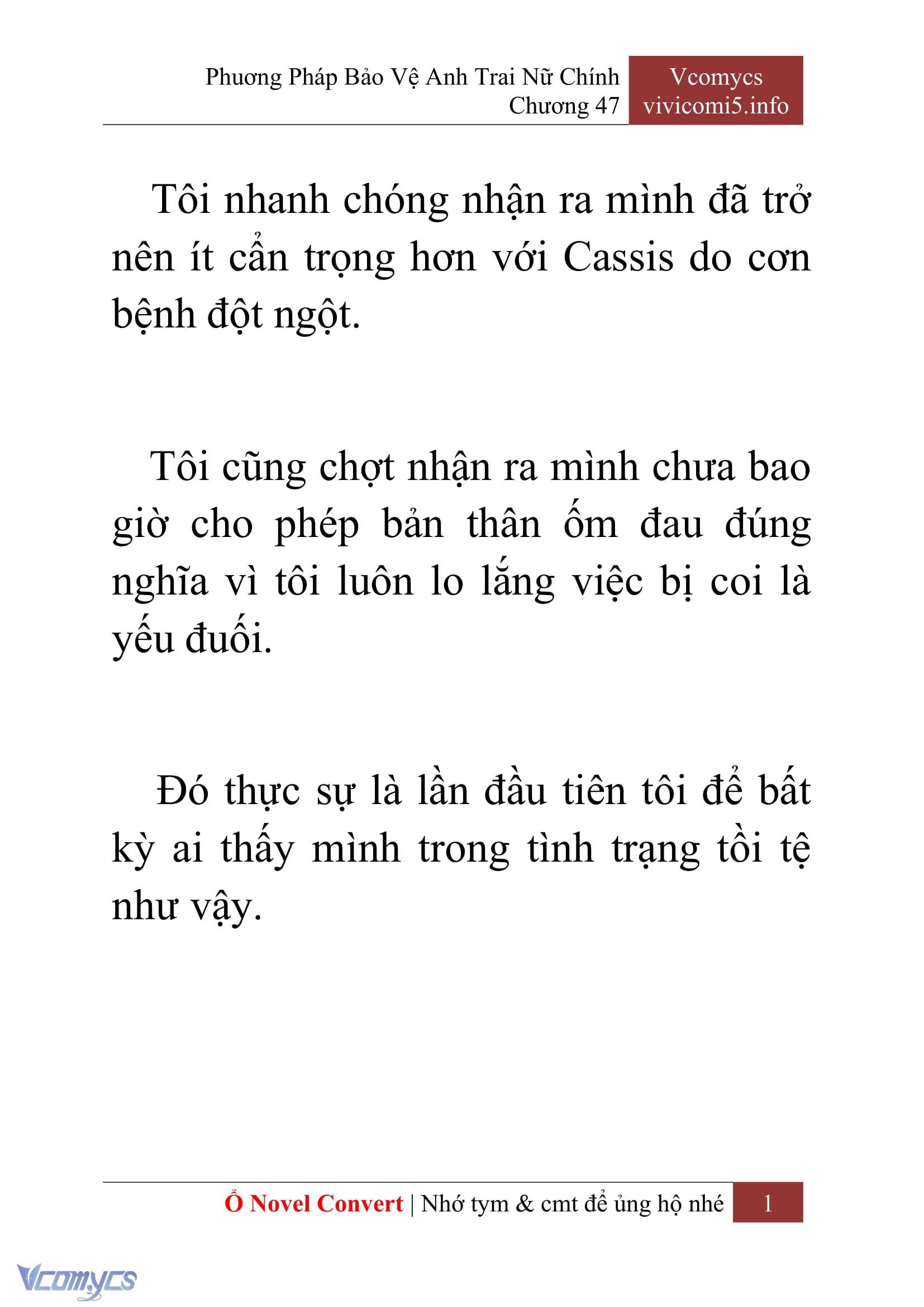 [Novel] Phương Pháp Bảo Vệ Anh Trai Nữ Chính Chap 47 - Trang 2