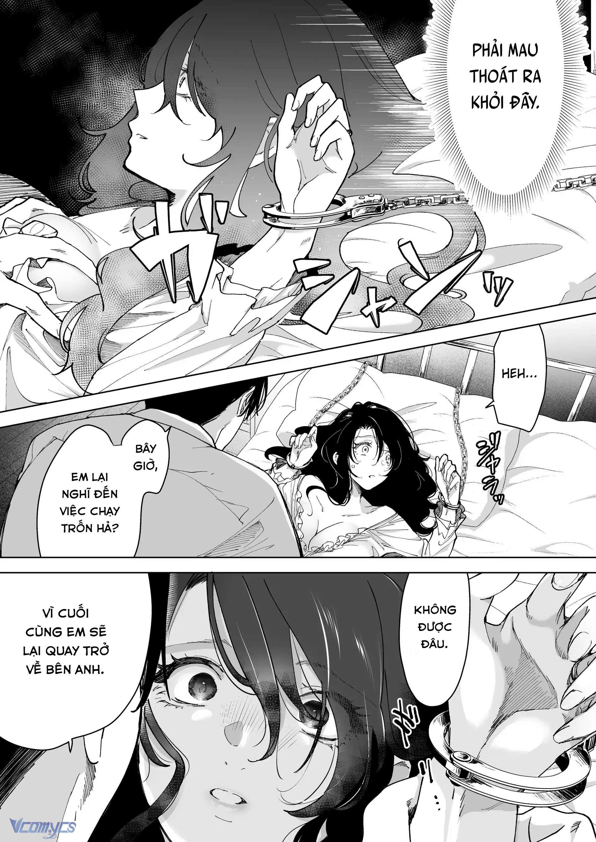 『18+』Anh cảnh sát nhà bên si tình - Cô vợ ngày ngày bị giam giữ và NTR trong lồng sắt Chap 2 - Trang 2