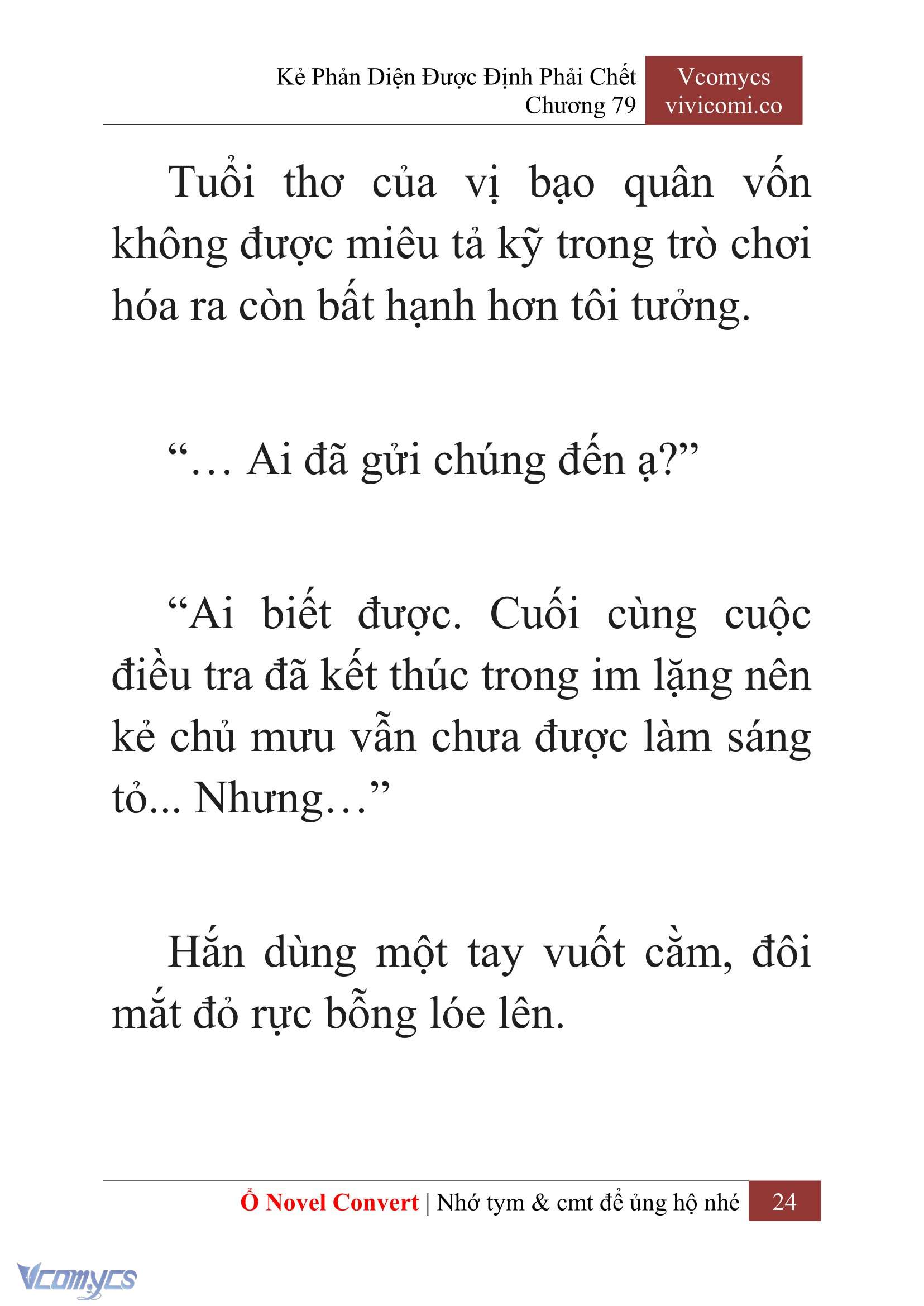 [Novel] Kẻ Phản Diện Được Định Phải Chết Chap 79 - Next Chap 80