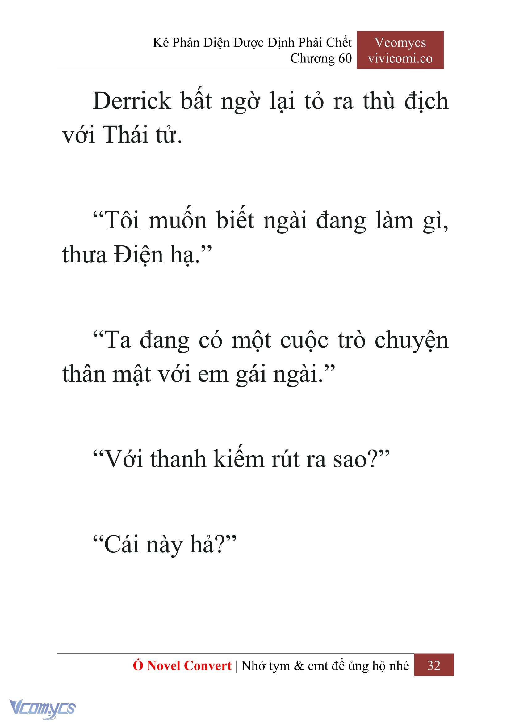 [Novel] Kẻ Phản Diện Được Định Phải Chết Chap 60 - Trang 2