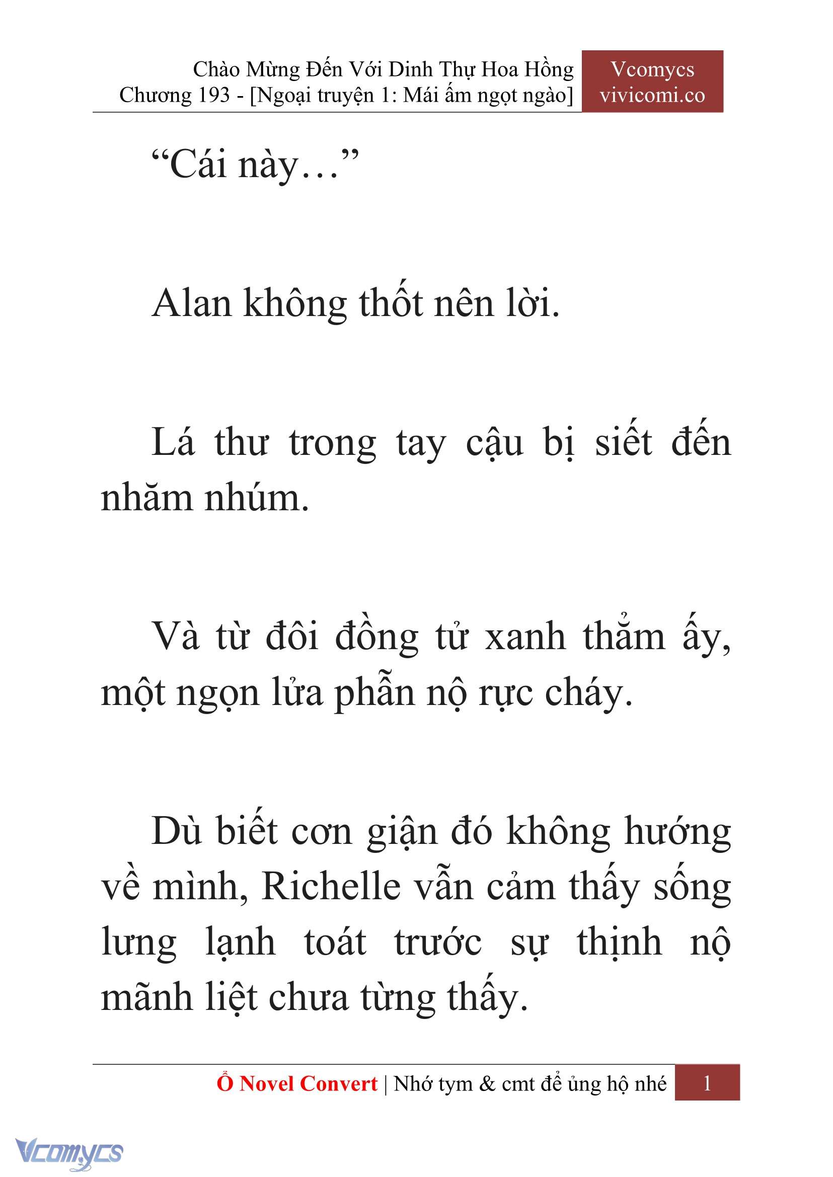 [Novel] Chào Mừng Đến Với Dinh Thự Hoa Hồng Chap 193 - Trang 2