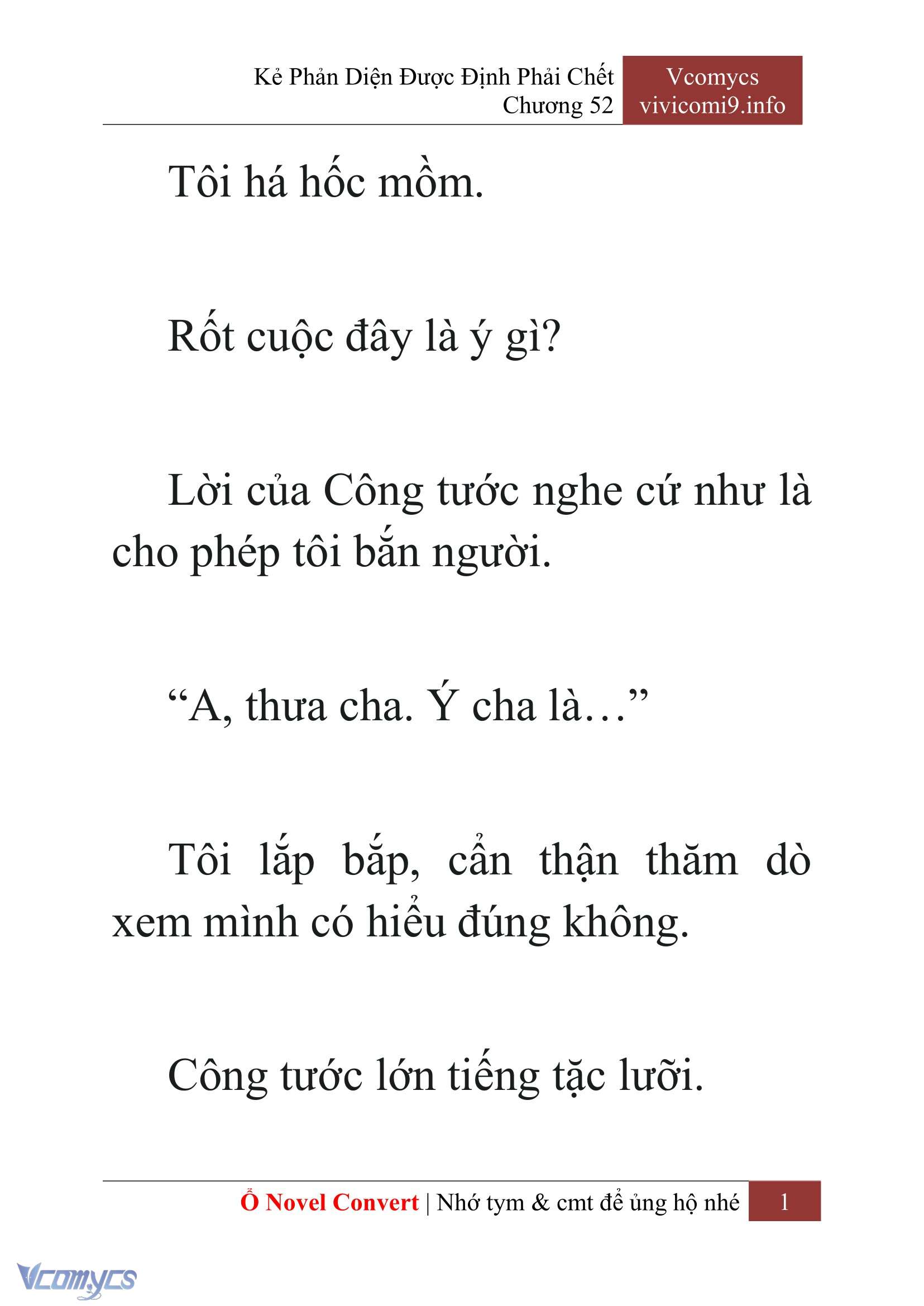 [Novel] Kẻ Phản Diện Được Định Phải Chết Chap 52 - Trang 2