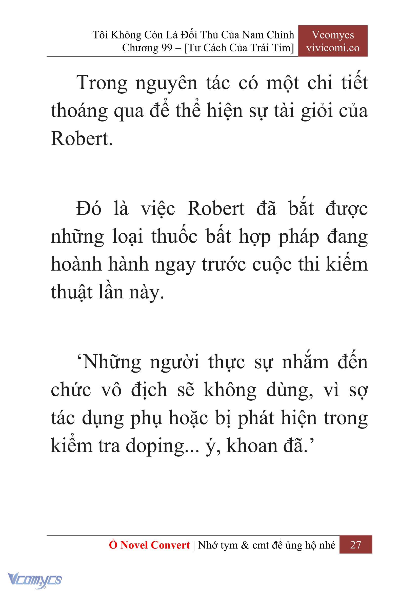 [Novel] Tôi Không Còn Là Đối Thủ Của Nam Chính Chap 99 - Trang 2