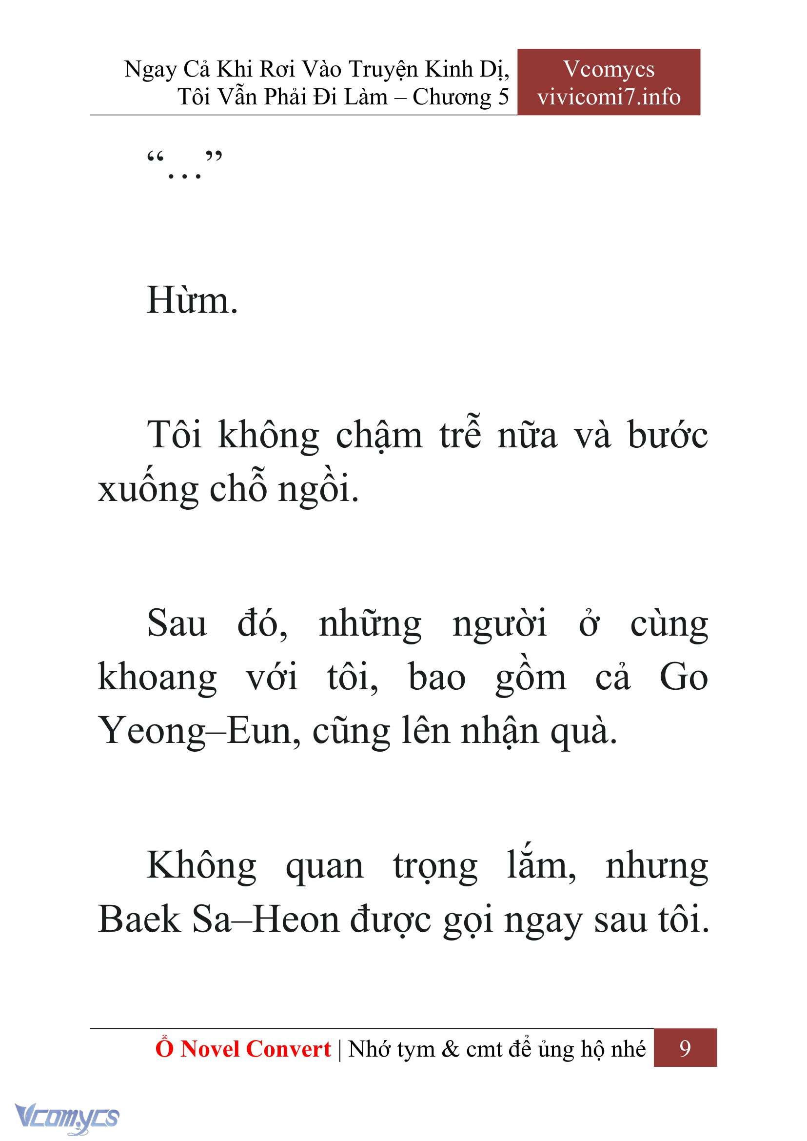 [Novel] Ngay Cả Khi Rơi Vào Truyện Kinh Dị, Tôi Vẫn Phải Đi Làm Chap 5 - Trang 2