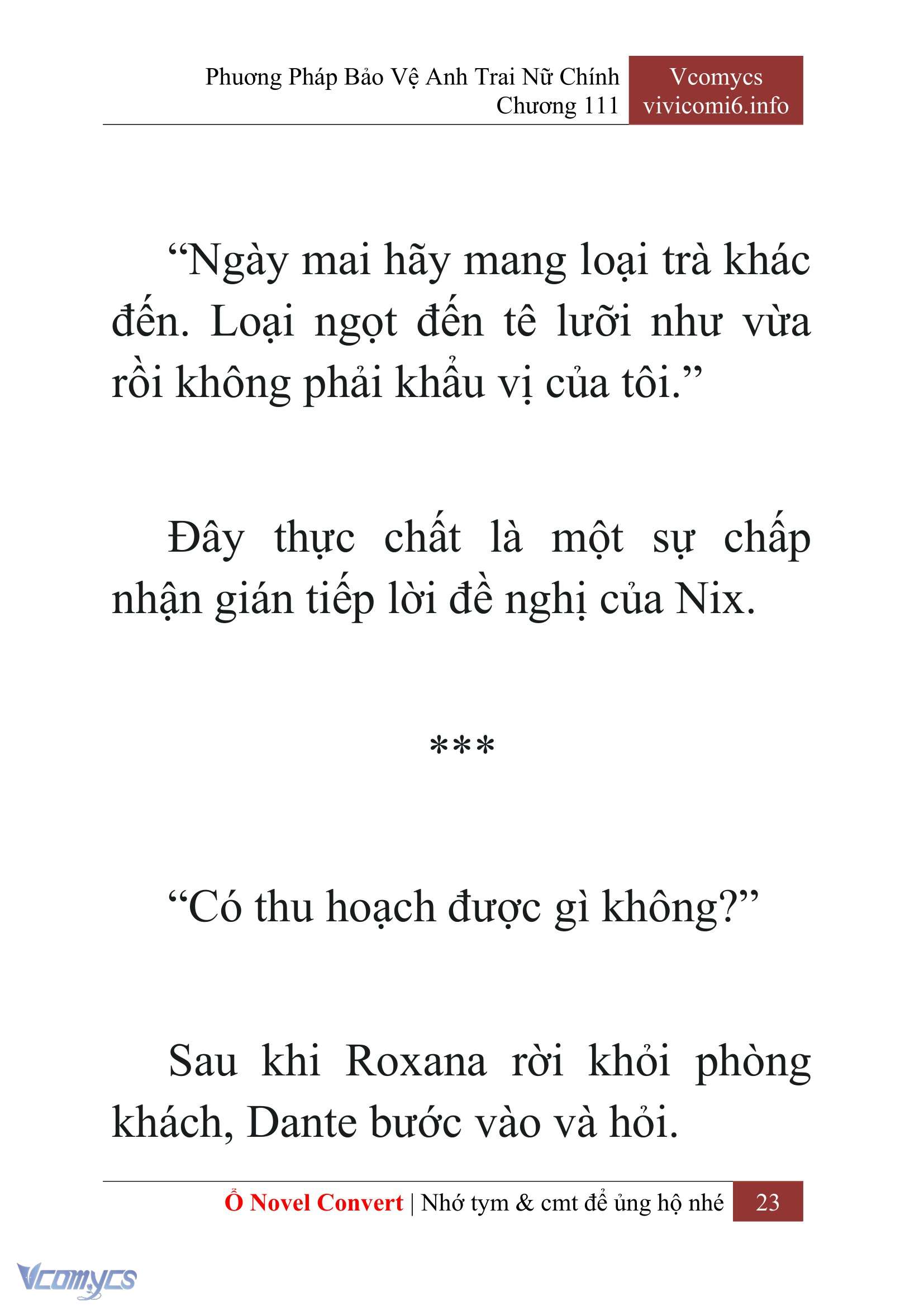 [Novel] Phương Pháp Bảo Vệ Anh Trai Nữ Chính Chap 111 - Trang 2