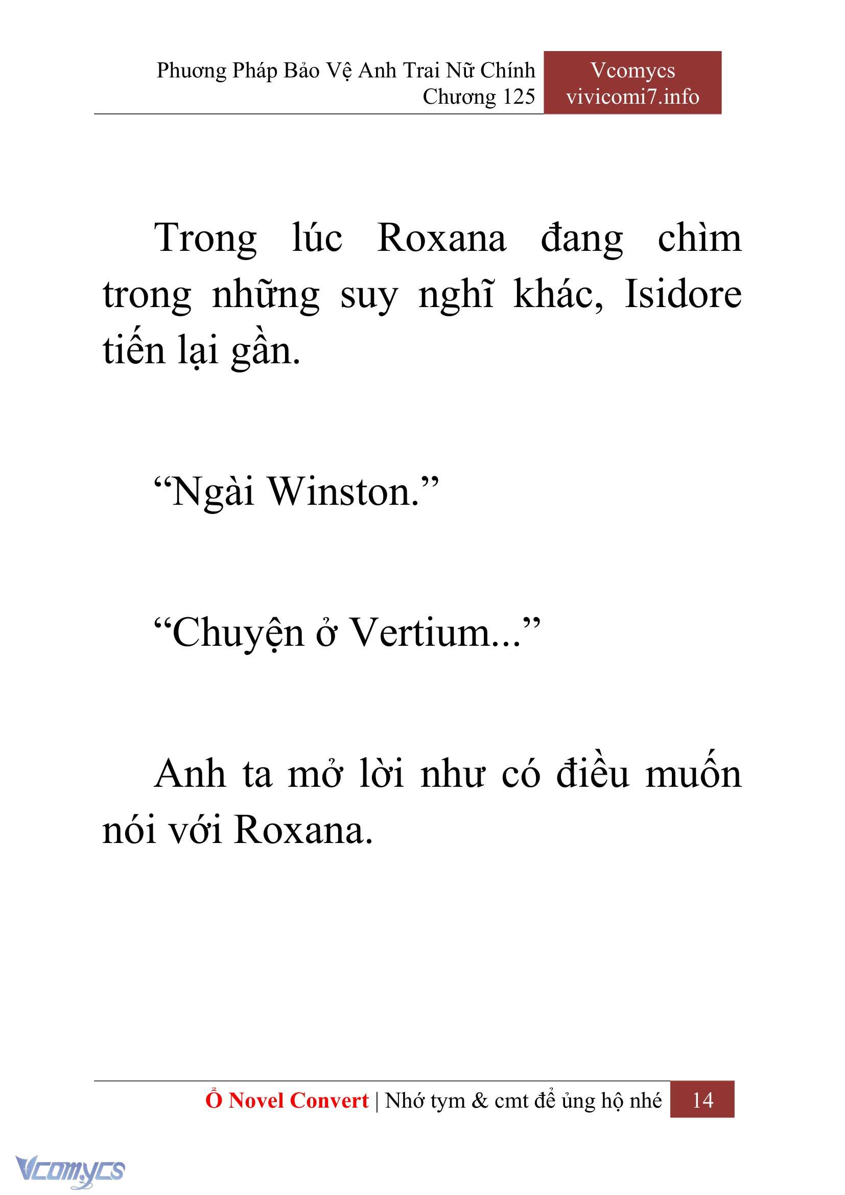 [Novel] Phương Pháp Bảo Vệ Anh Trai Nữ Chính Chap 125 - Trang 2