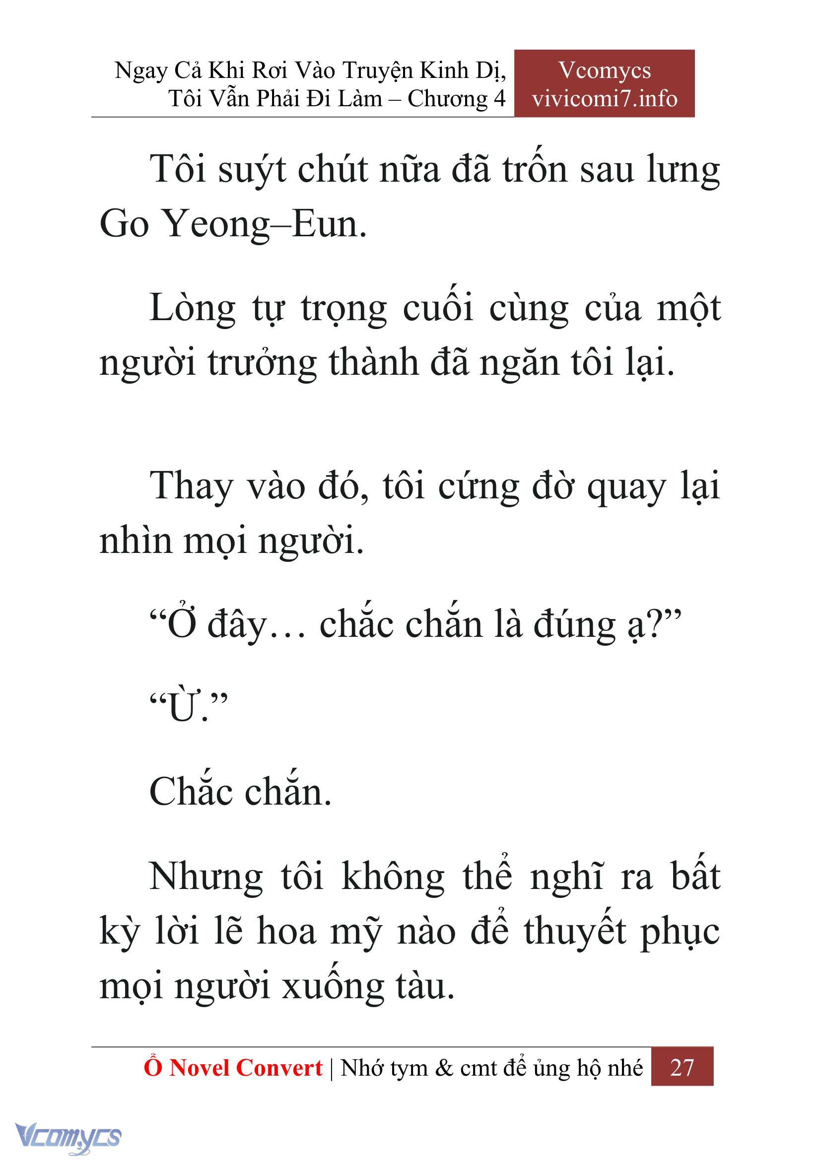 [Novel] Ngay Cả Khi Rơi Vào Truyện Kinh Dị, Tôi Vẫn Phải Đi Làm Chap 4 - Trang 2