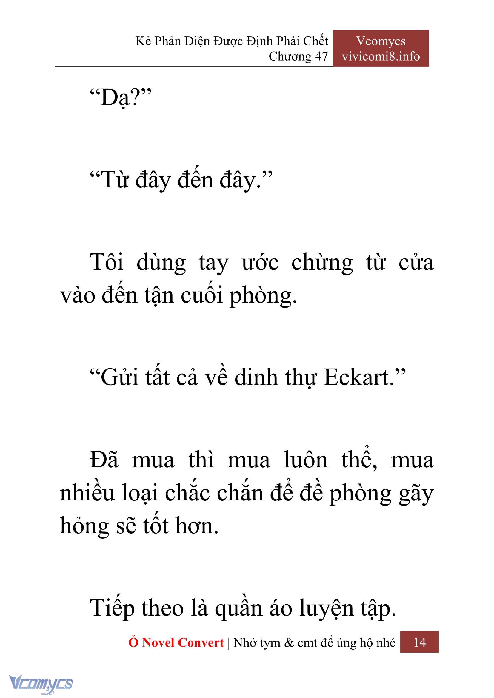 [Novel] Kẻ Phản Diện Được Định Phải Chết Chap 47 - Trang 2