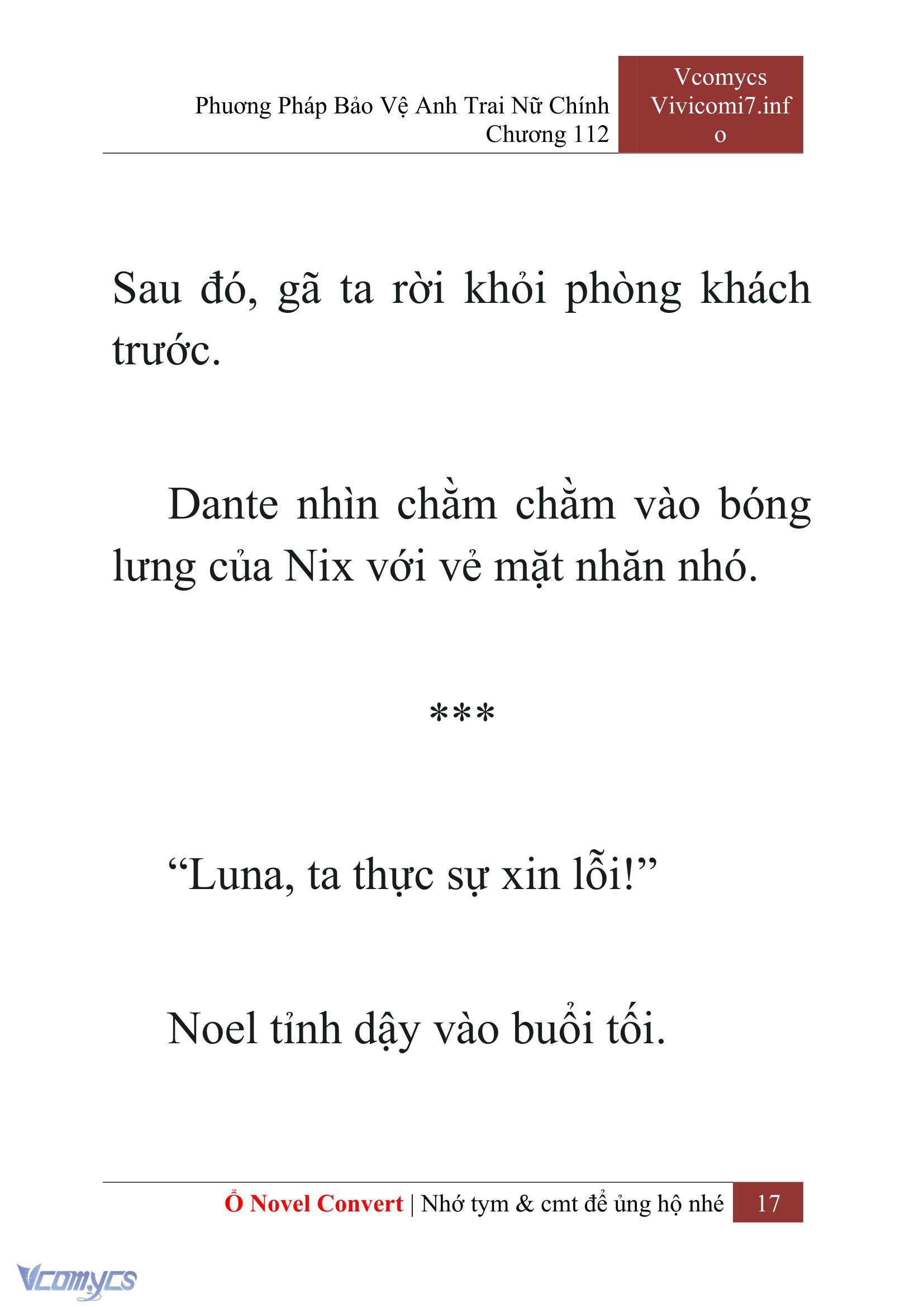 [Novel] Phương Pháp Bảo Vệ Anh Trai Nữ Chính Chap 112 - Trang 2