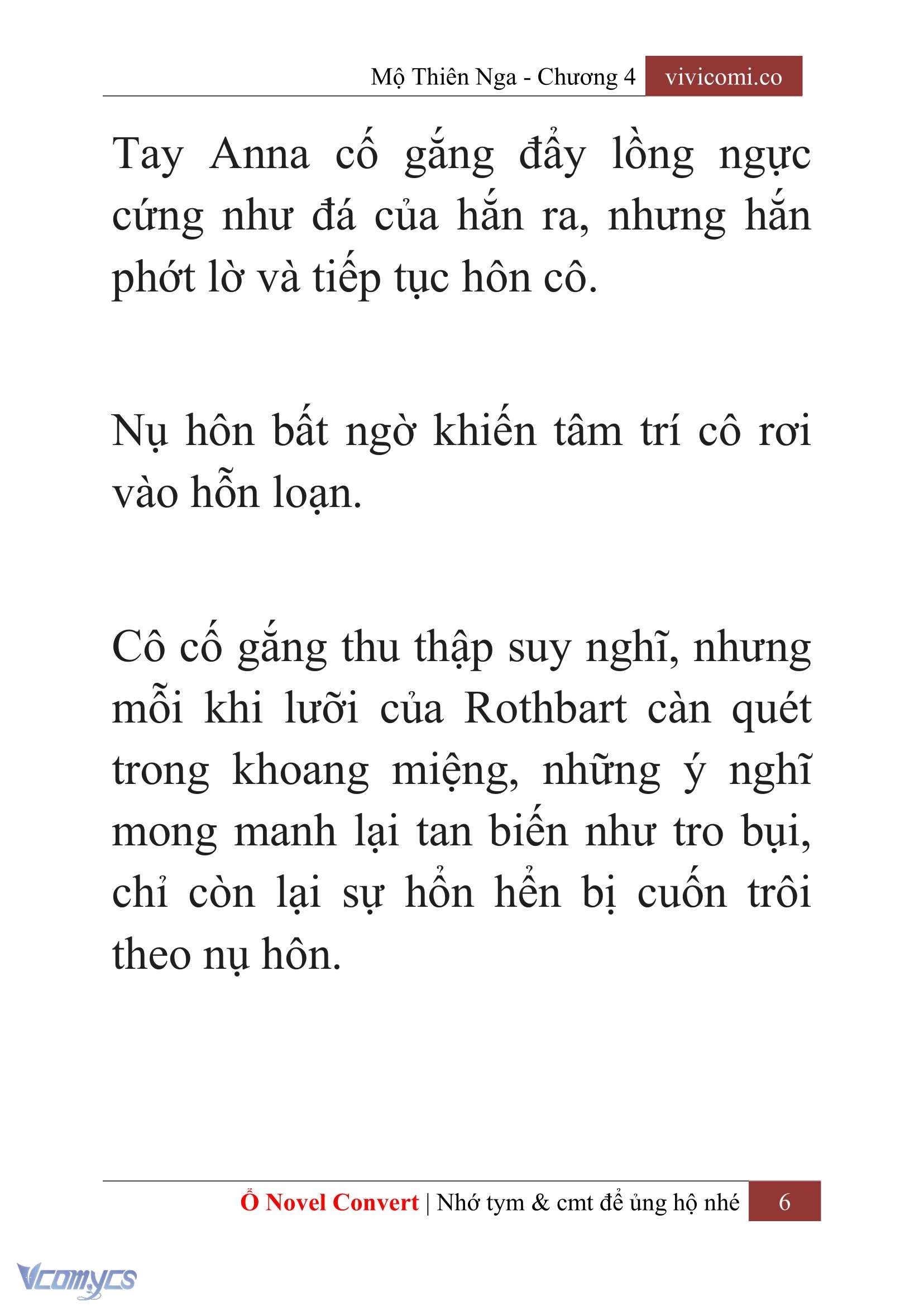 [Novel] Mộ Thiên Nga Chap 4 - Trang 2