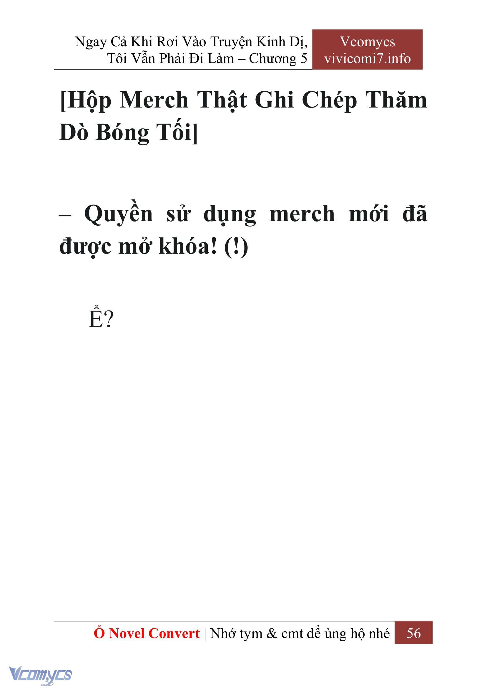 [Novel] Ngay Cả Khi Rơi Vào Truyện Kinh Dị, Tôi Vẫn Phải Đi Làm Chap 5 - Trang 2