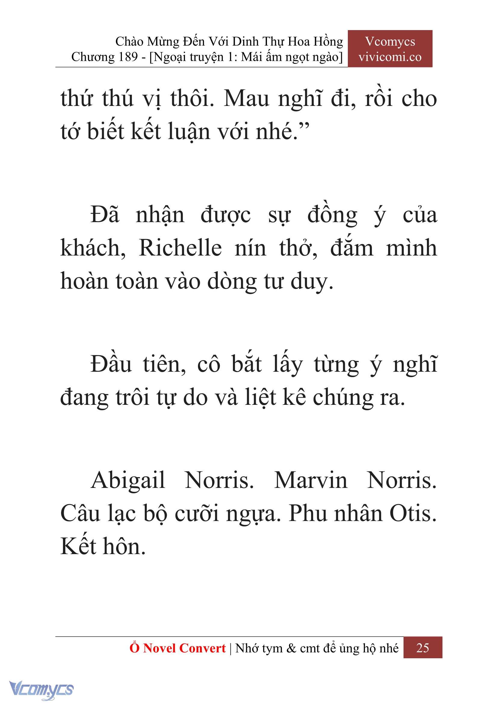 [Novel] Chào Mừng Đến Với Dinh Thự Hoa Hồng Chap 189 - Trang 2
