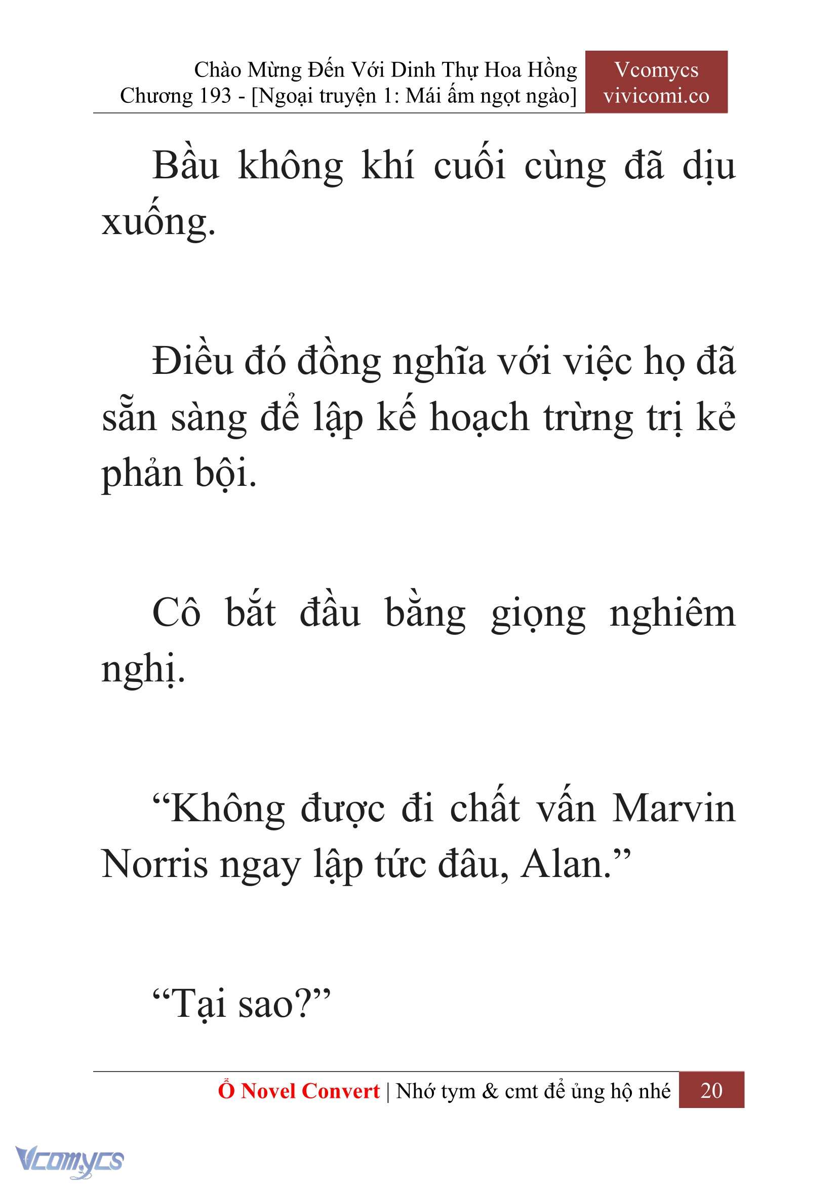 [Novel] Chào Mừng Đến Với Dinh Thự Hoa Hồng Chap 193 - Trang 2