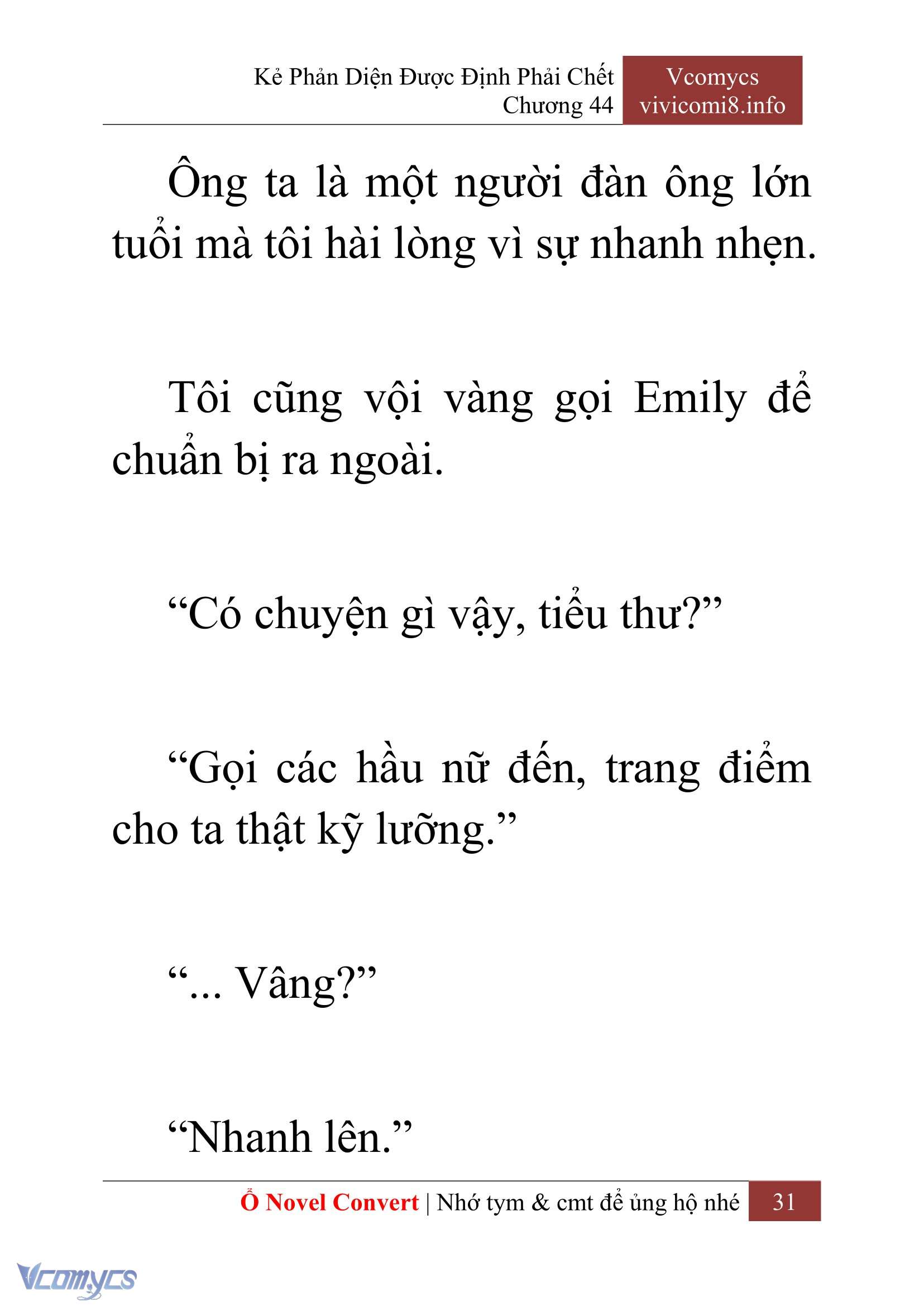 [Novel] Kẻ Phản Diện Được Định Phải Chết Chap 44 - Trang 2