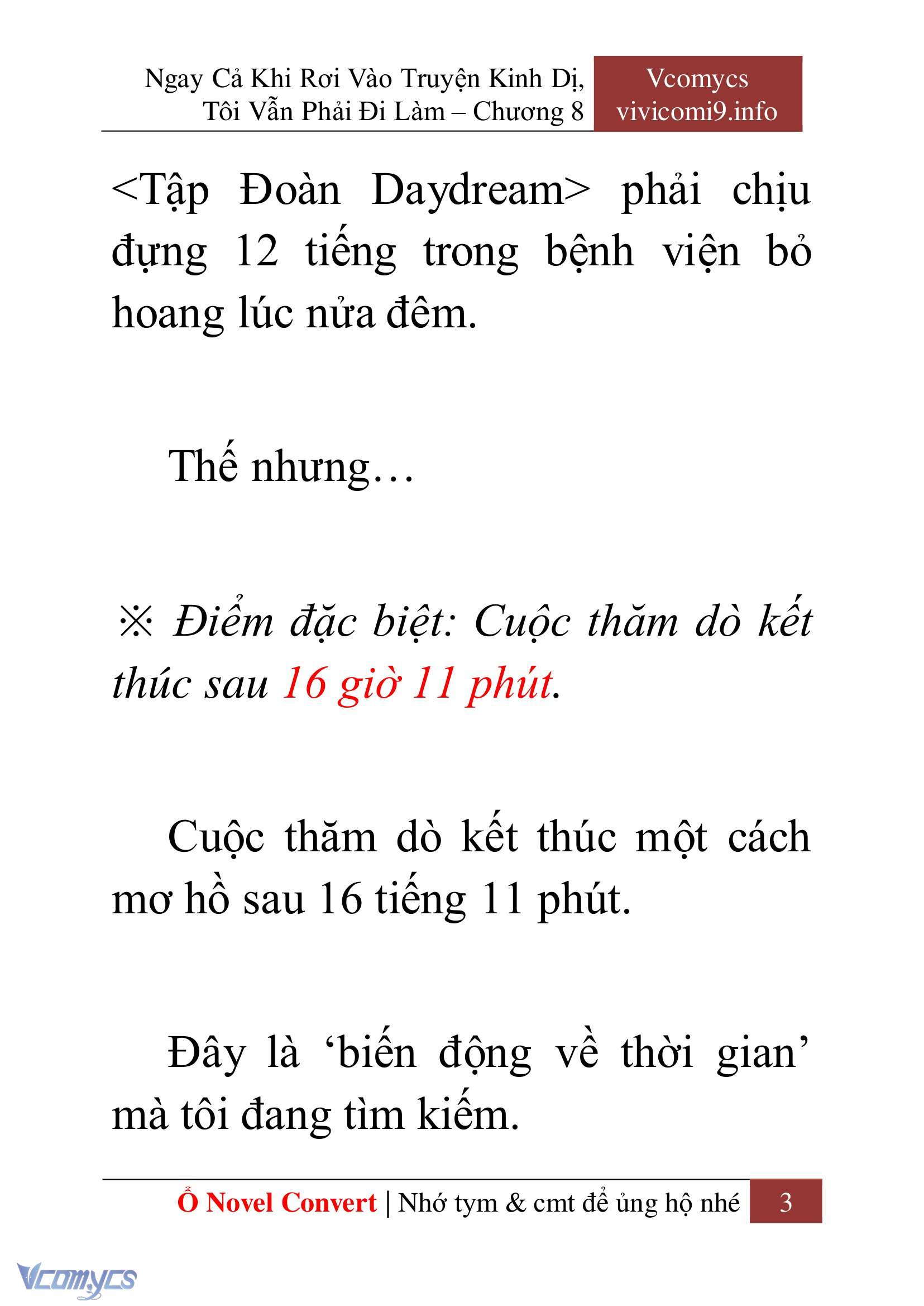 [Novel] Ngay Cả Khi Rơi Vào Truyện Kinh Dị, Tôi Vẫn Phải Đi Làm Chap 8 - Trang 2