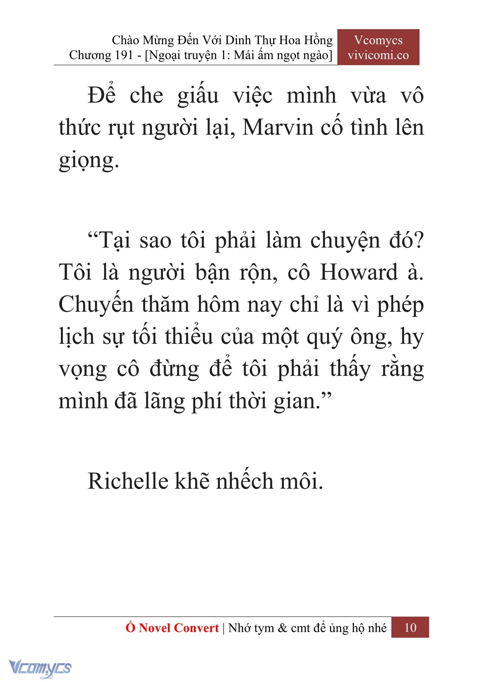 [Novel] Chào Mừng Đến Với Dinh Thự Hoa Hồng Chap 191 - Trang 2
