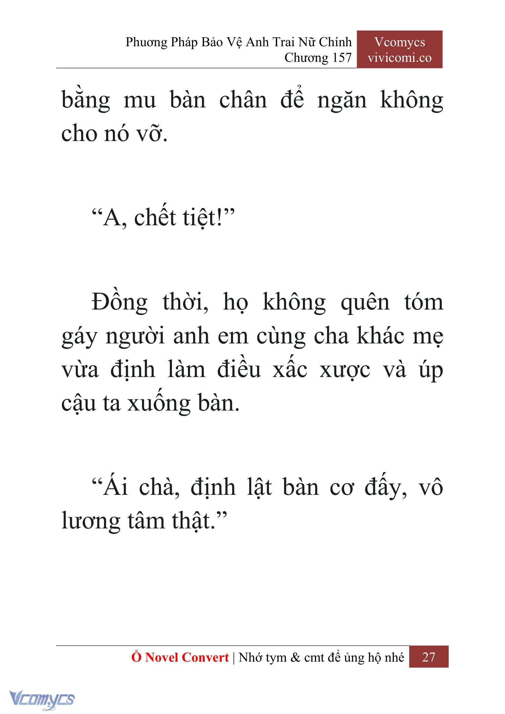 [Novel] Phương Pháp Bảo Vệ Anh Trai Nữ Chính Chap 157 - Trang 2