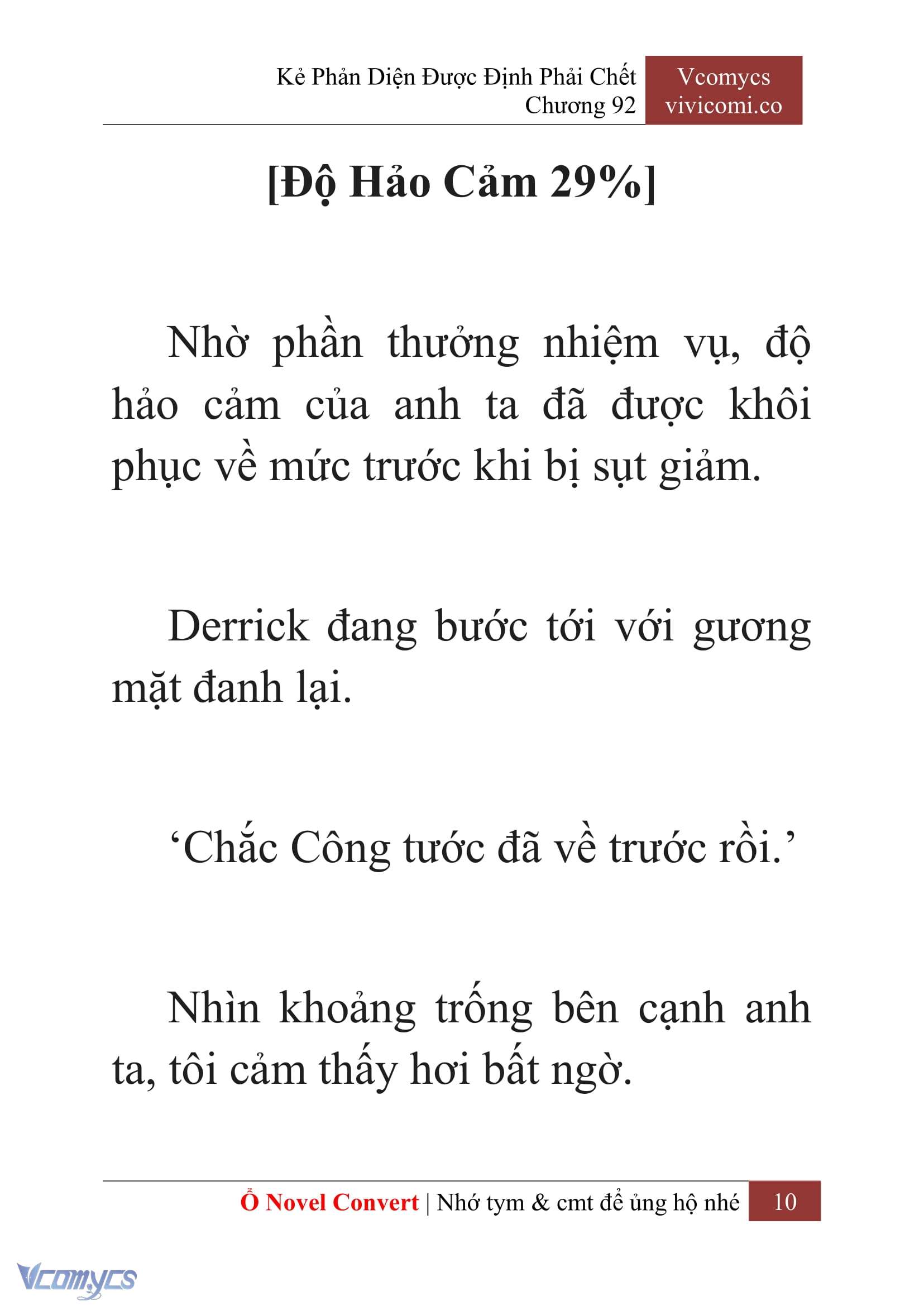 [Novel] Kẻ Phản Diện Được Định Phải Chết Chap 92 - Trang 2