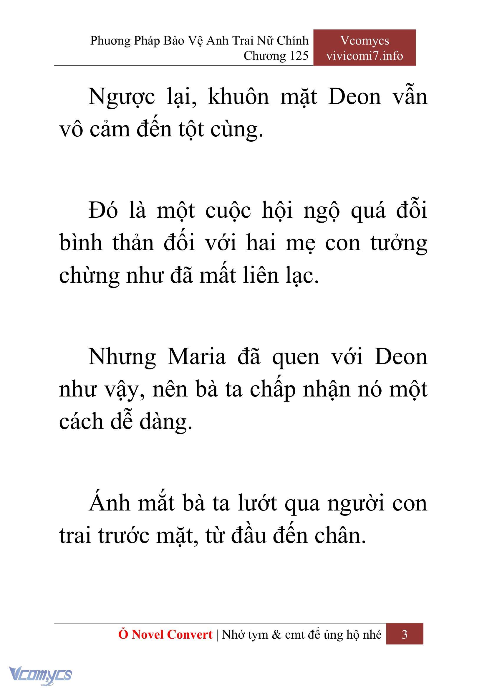 [Novel] Phương Pháp Bảo Vệ Anh Trai Nữ Chính Chap 125 - Trang 2