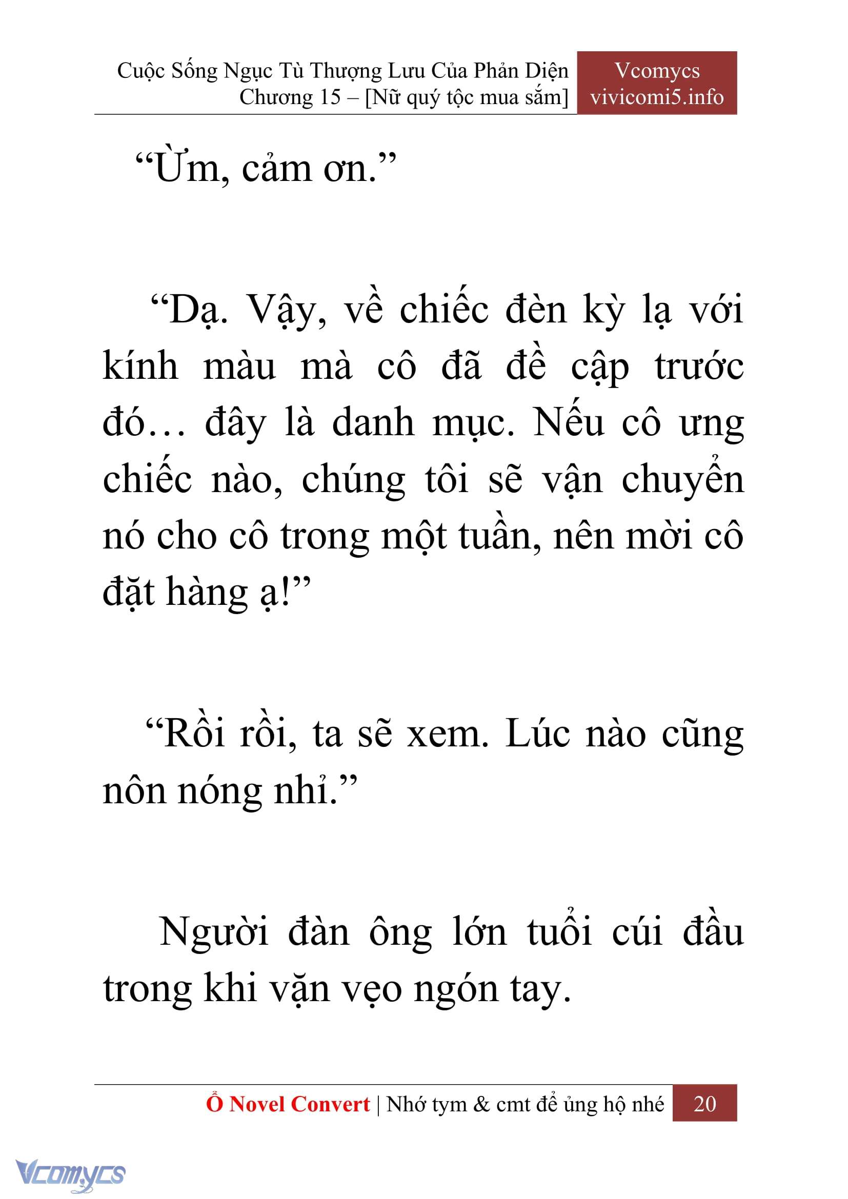[Novel] Cuộc Sống Ngục Tù Thượng Lưu Của Nhân Vật Phản Diện Chap 15 - Trang 2
