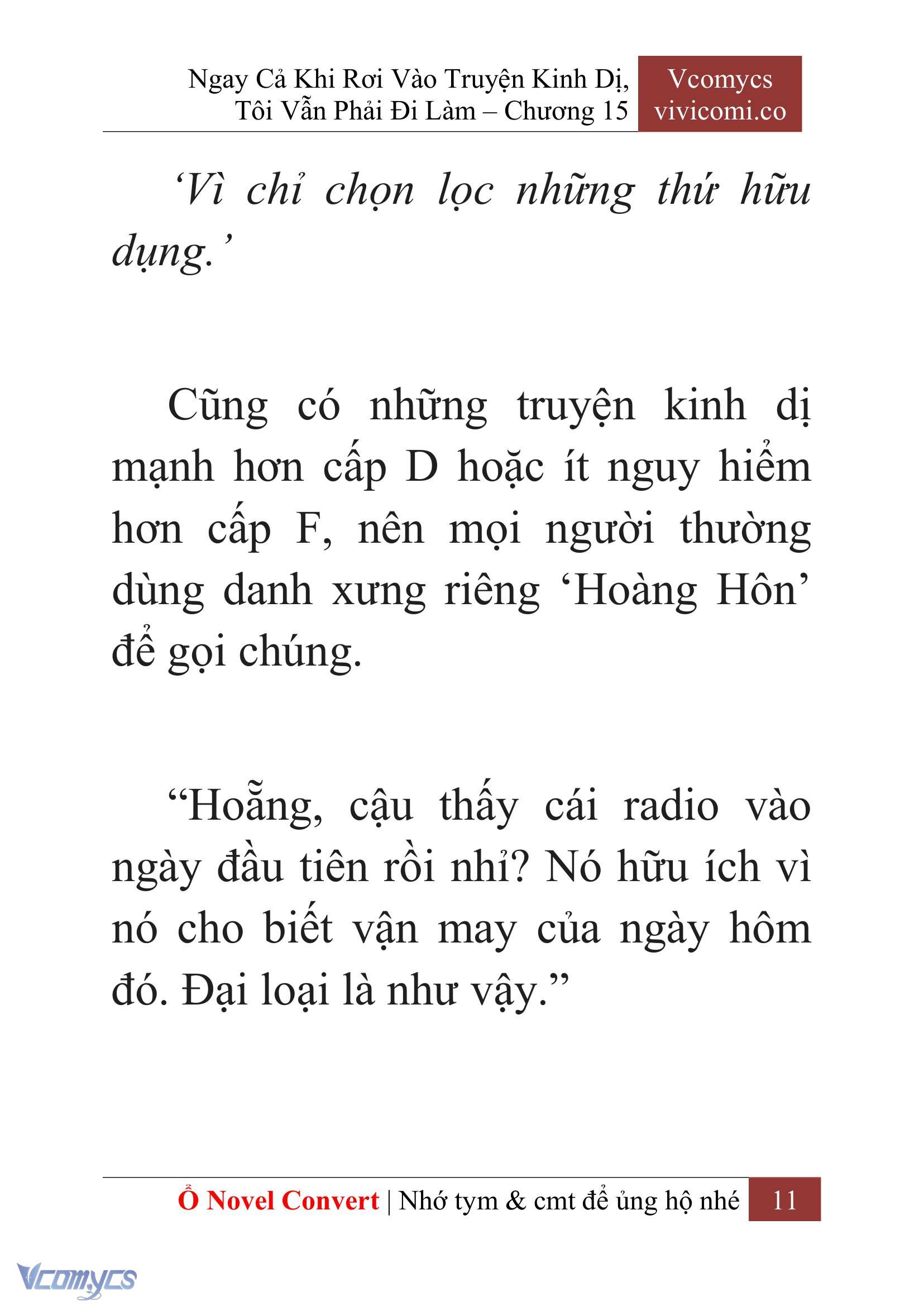 [Novel] Ngay Cả Khi Rơi Vào Truyện Kinh Dị, Tôi Vẫn Phải Đi Làm Chap 15 - Trang 2
