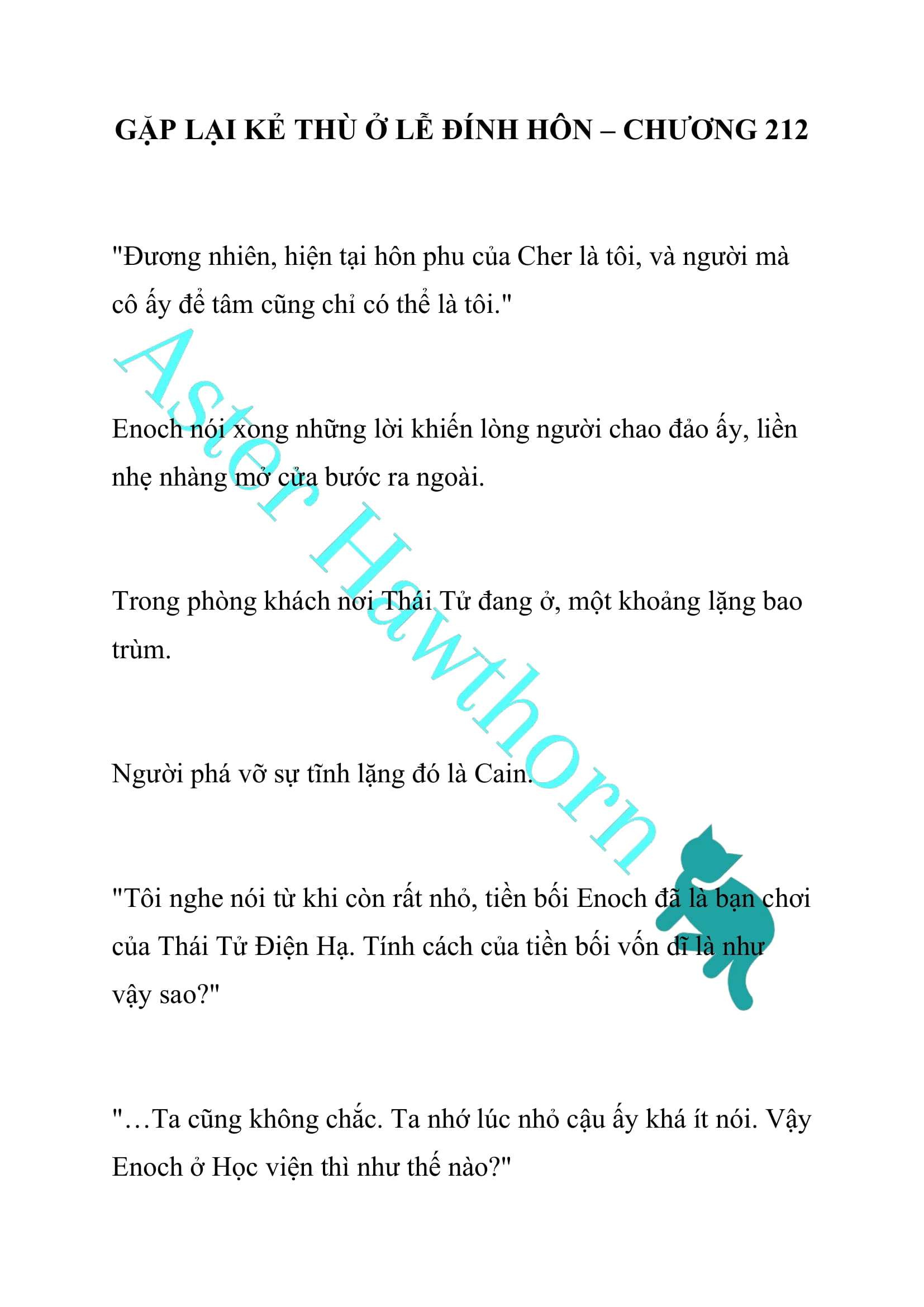 [NOVEL] Gặp Lại Kẻ Thù Ở Lễ Đính Hôn Chap 212 - Trang 2