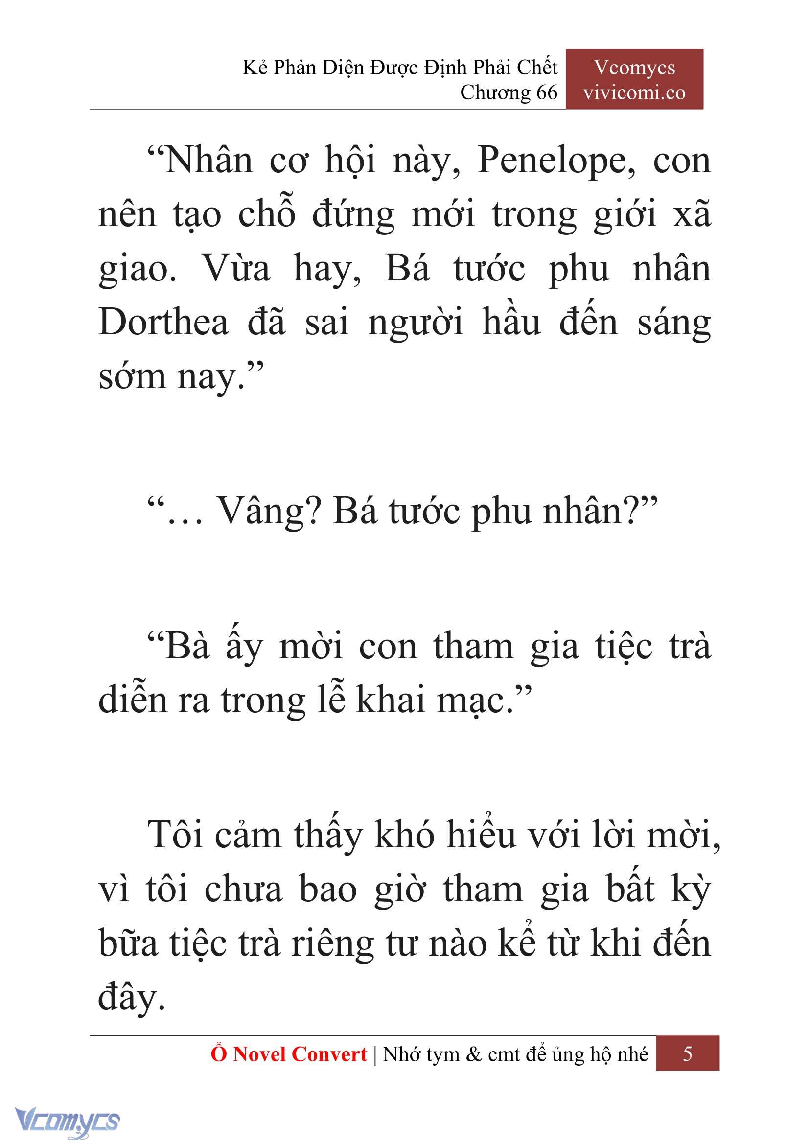 [Novel] Kẻ Phản Diện Được Định Phải Chết Chap 66 - Trang 2