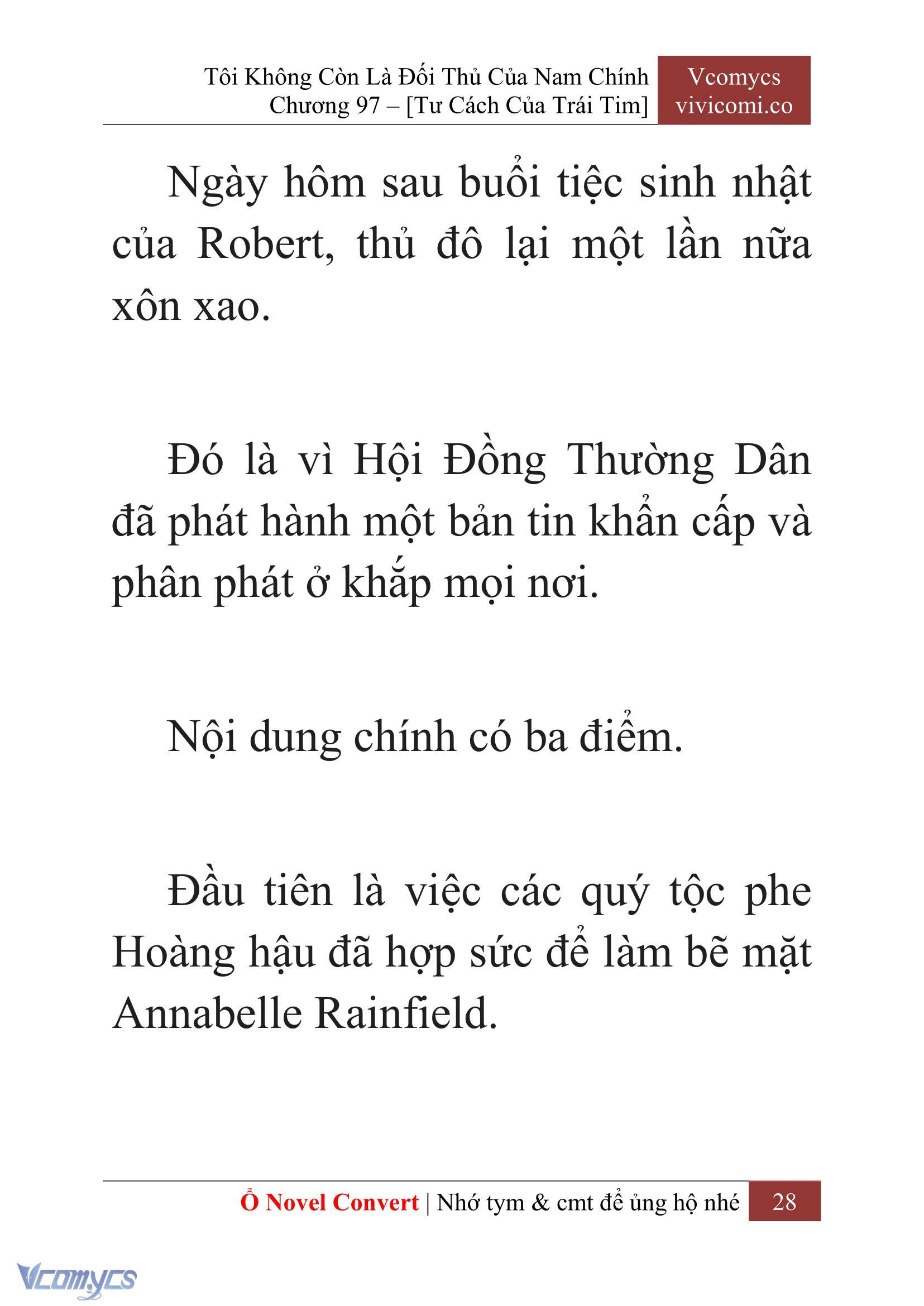 [Novel] Tôi Không Còn Là Đối Thủ Của Nam Chính Chap 97 - Trang 2