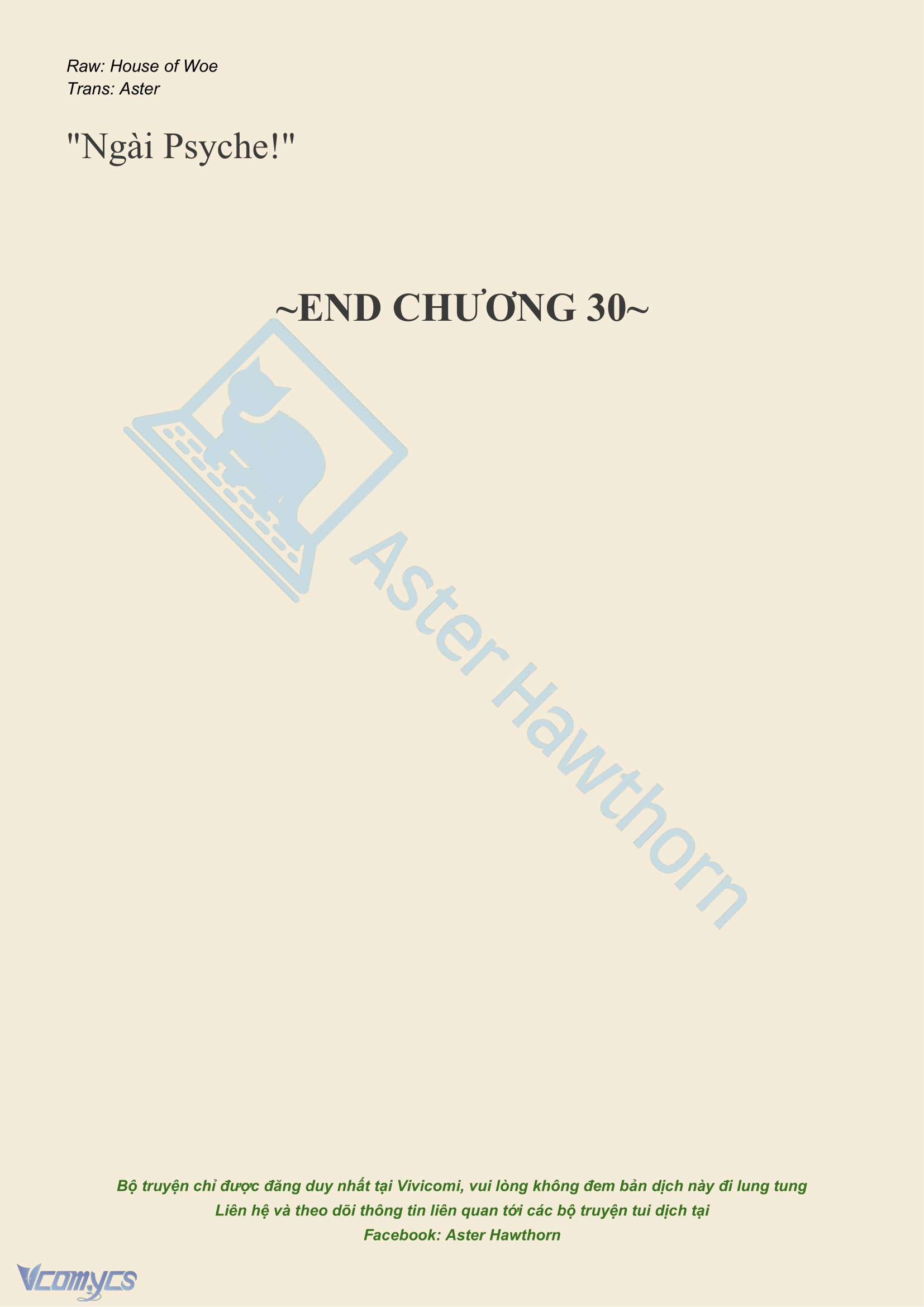 [NOVEL] Dành Cho Các Nữ Thần: Dành cho Psyche Chap 30 - Next 