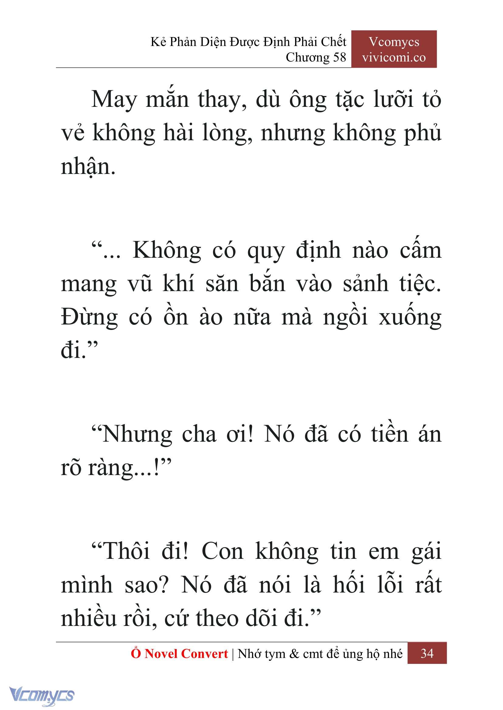 [Novel] Kẻ Phản Diện Được Định Phải Chết Chap 58 - Trang 2