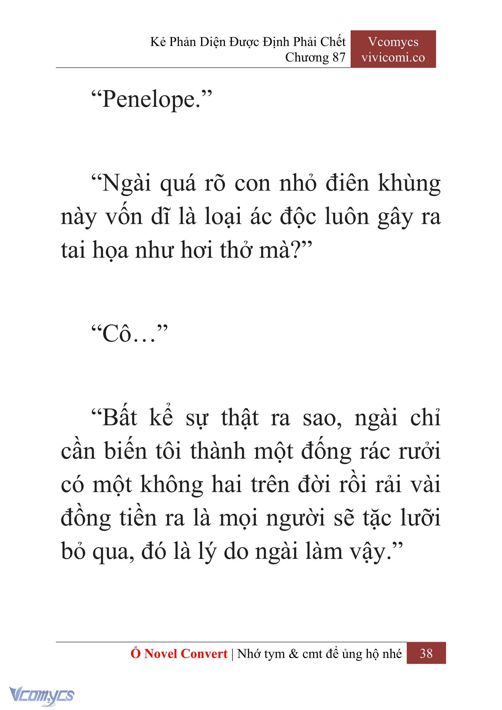 [Novel] Kẻ Phản Diện Được Định Phải Chết Chap 87 - Trang 2